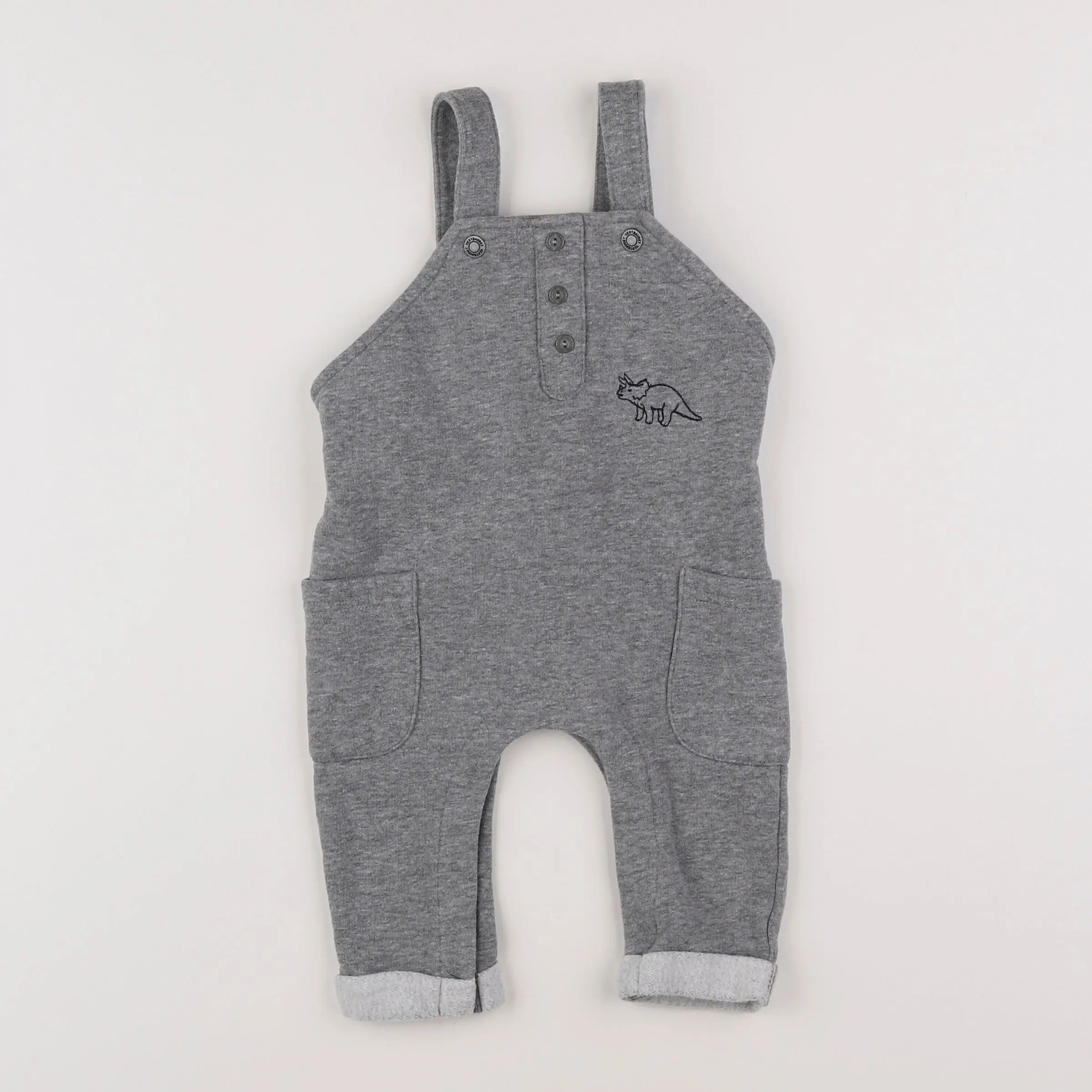 Vertbaudet - combinaison gris - 6 mois