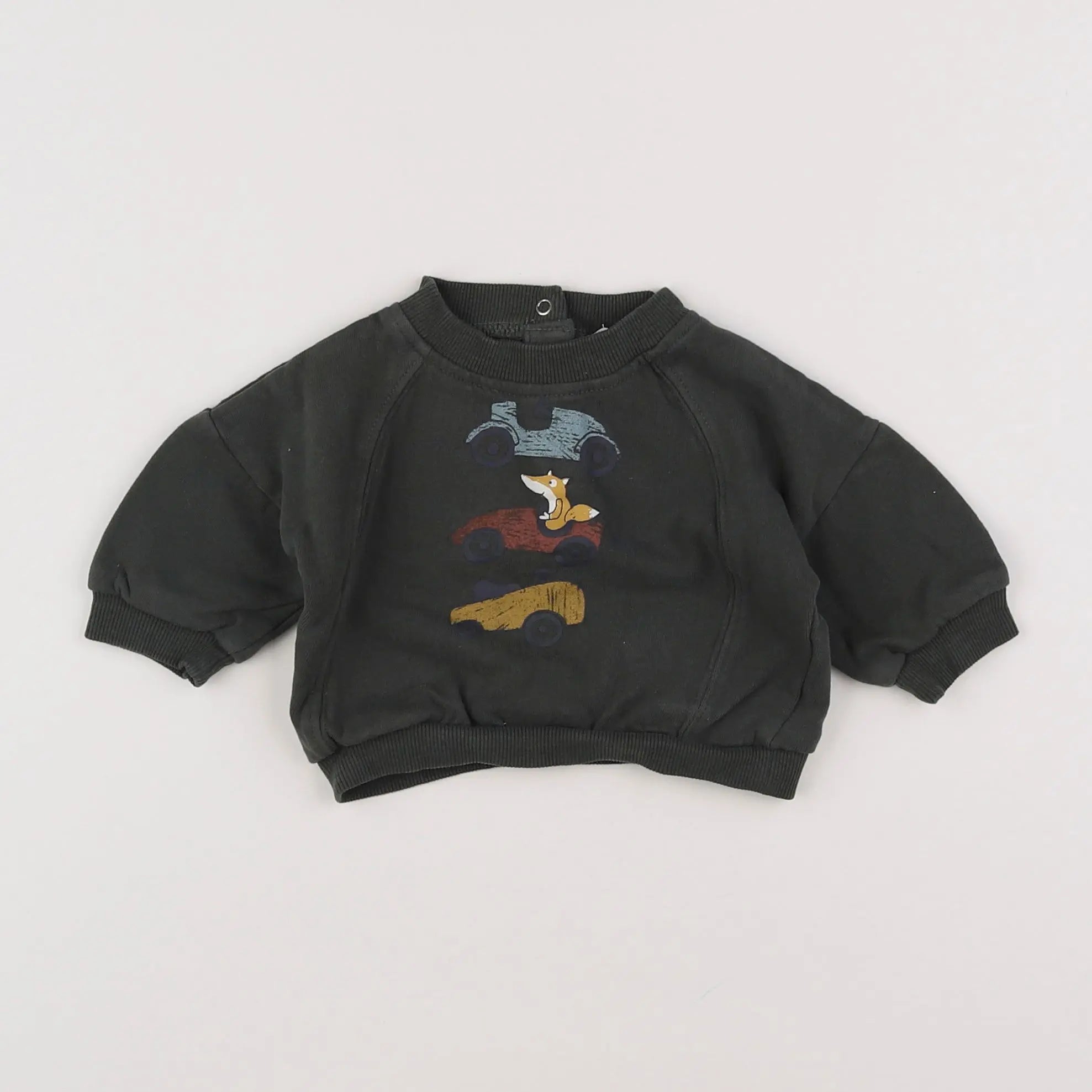 Vertbaudet - sweat vert - 3 mois