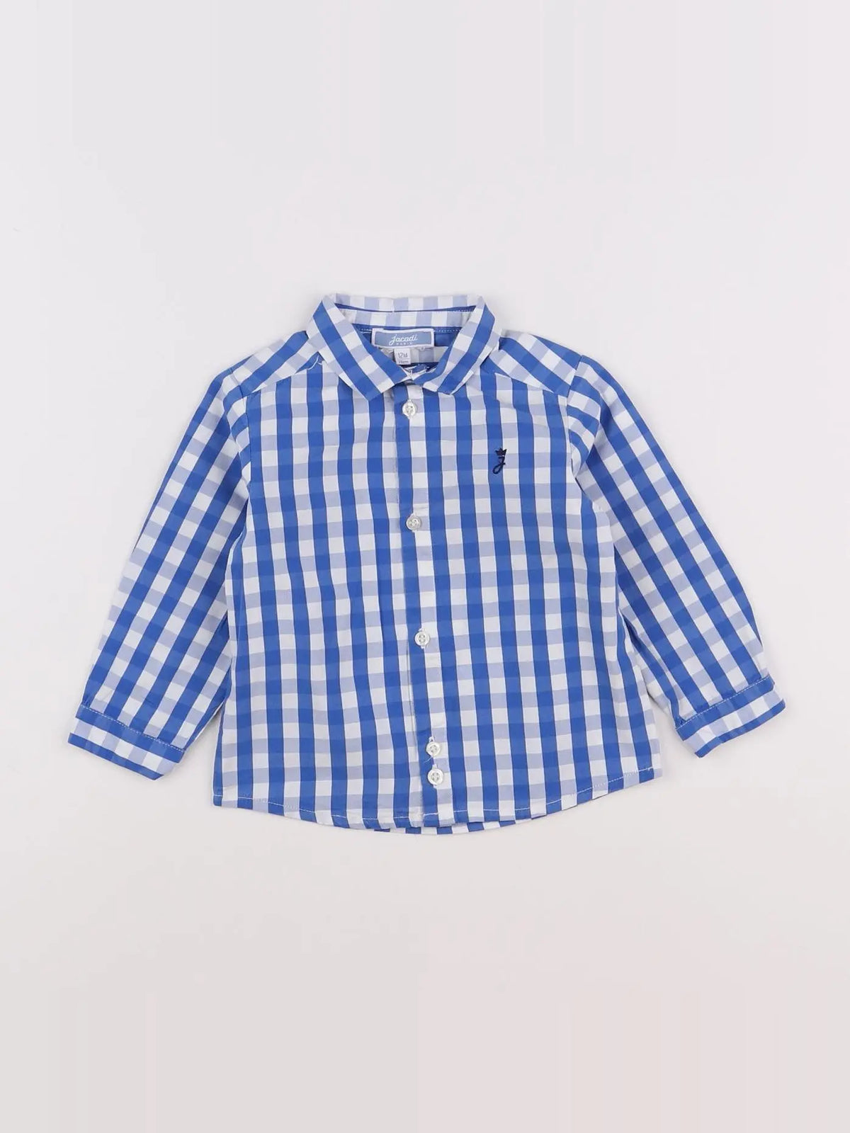 Jacadi - chemise bleu - 12 mois