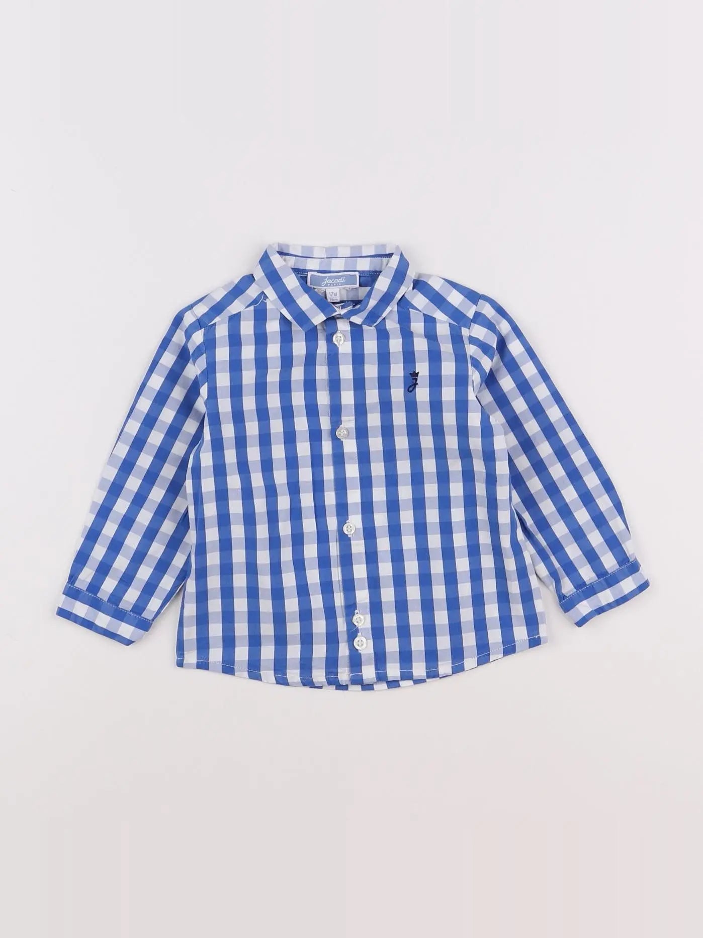 Jacadi - chemise bleu - 12 mois