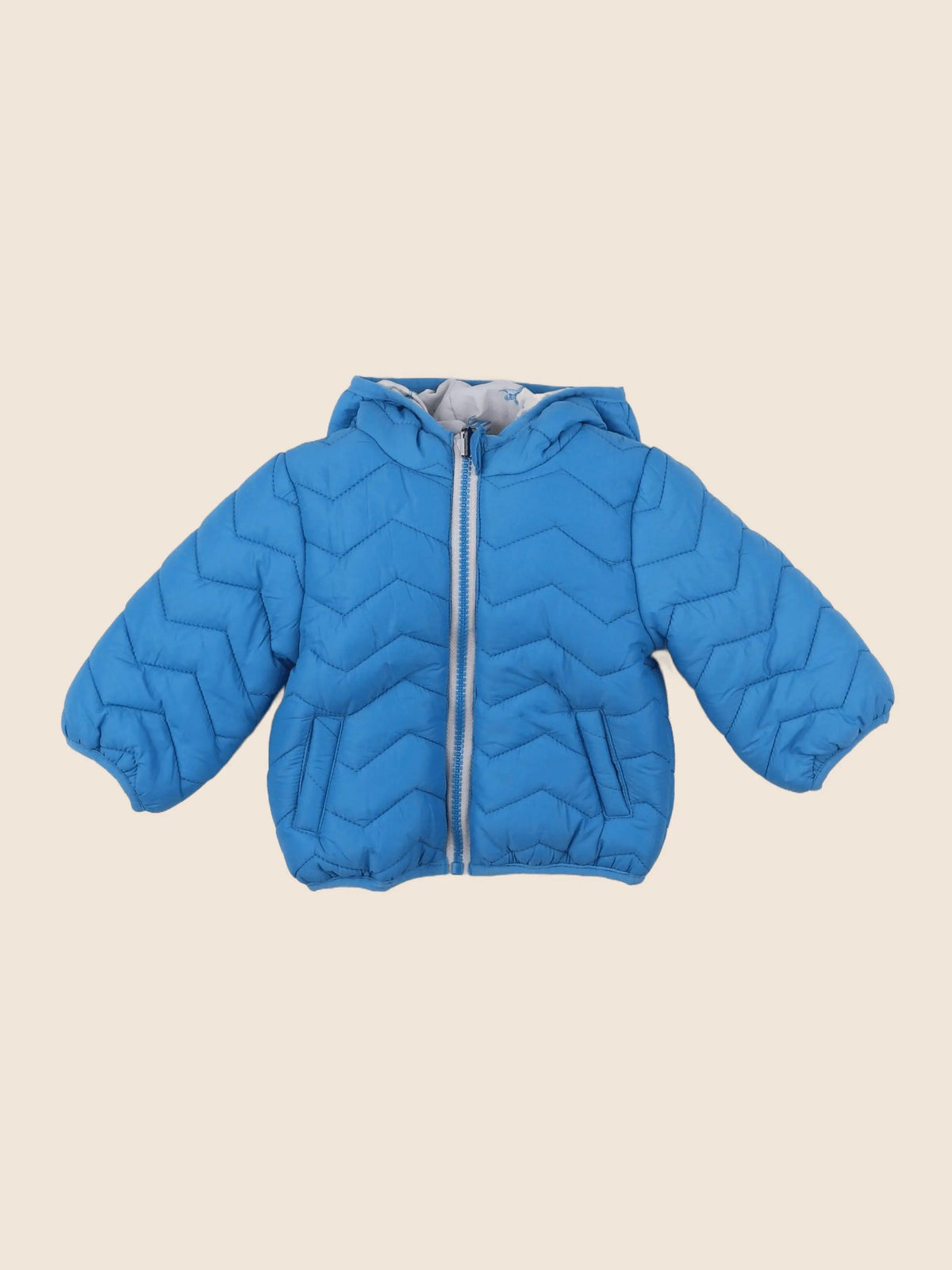 Vertbaudet - doudoune bleu - 9 mois