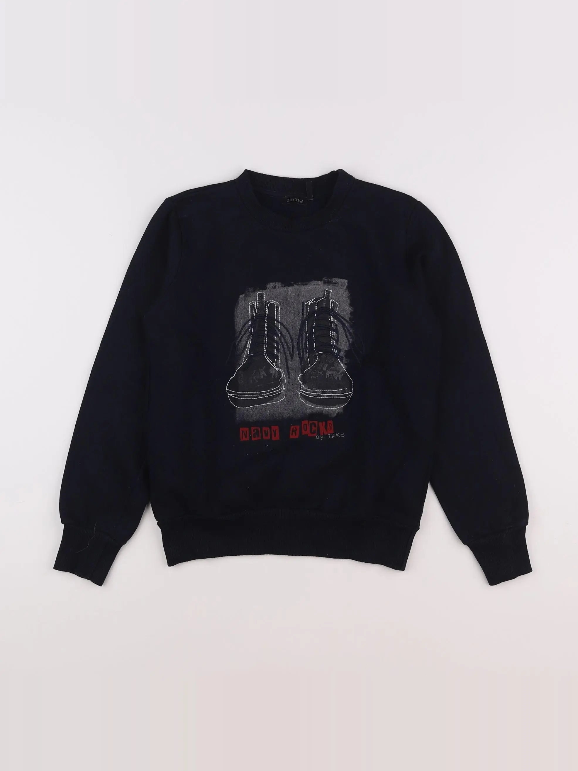 IKKS - sweat noir - 10 ans