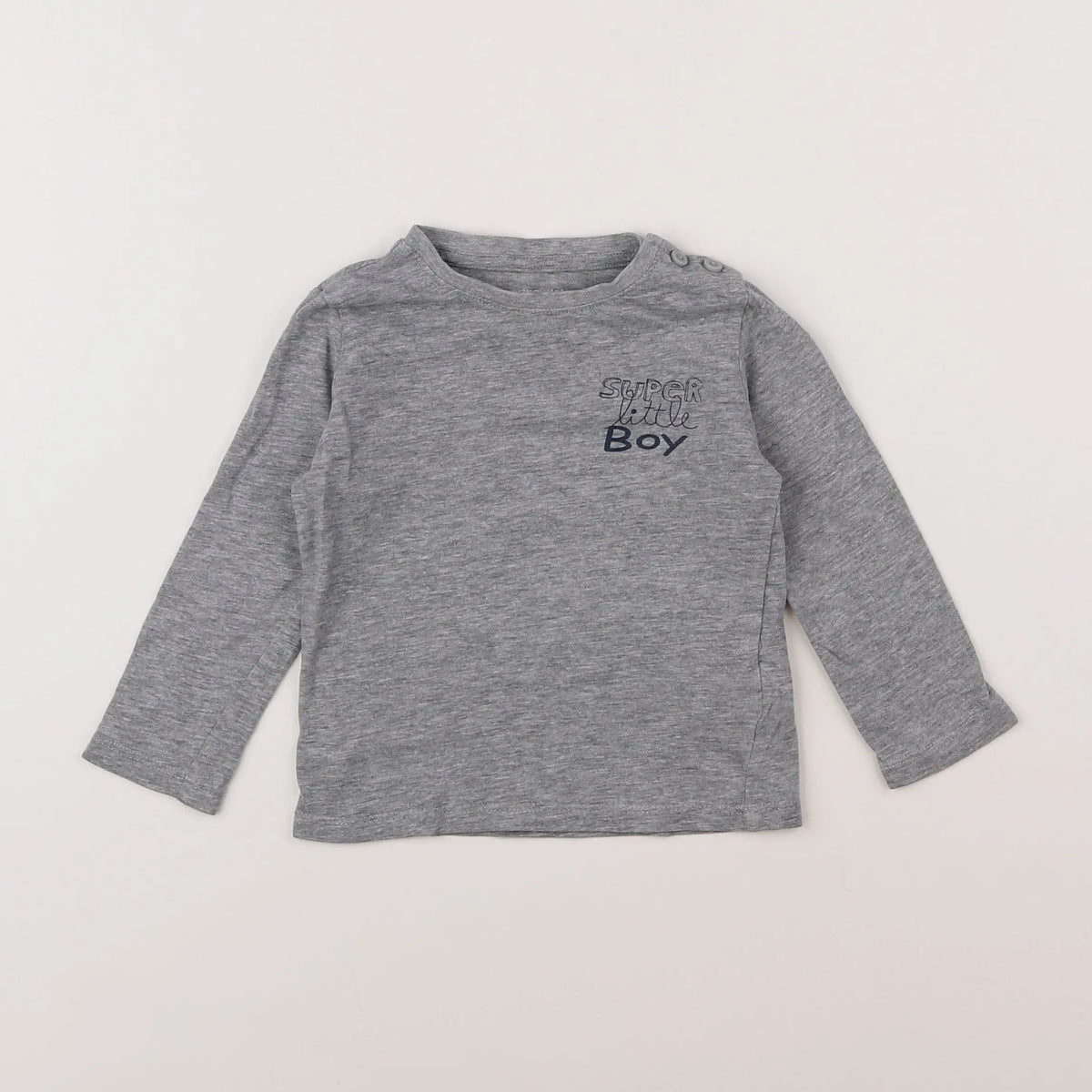 Vertbaudet - tee-shirt gris - 12 mois