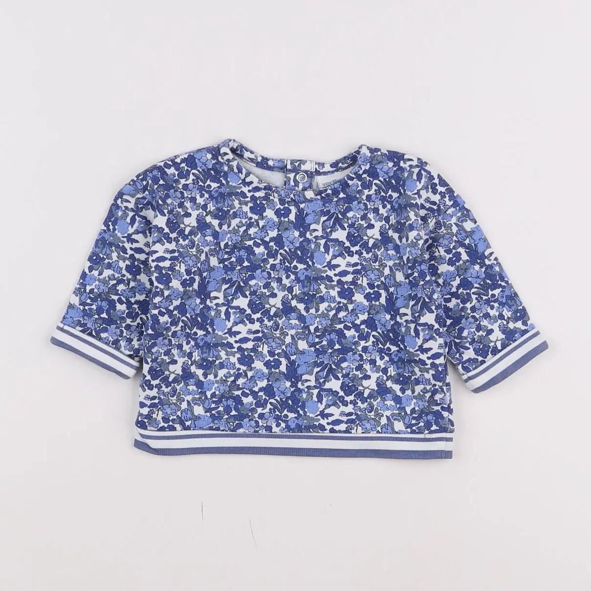 Vertbaudet - sweat bleu - 3 mois