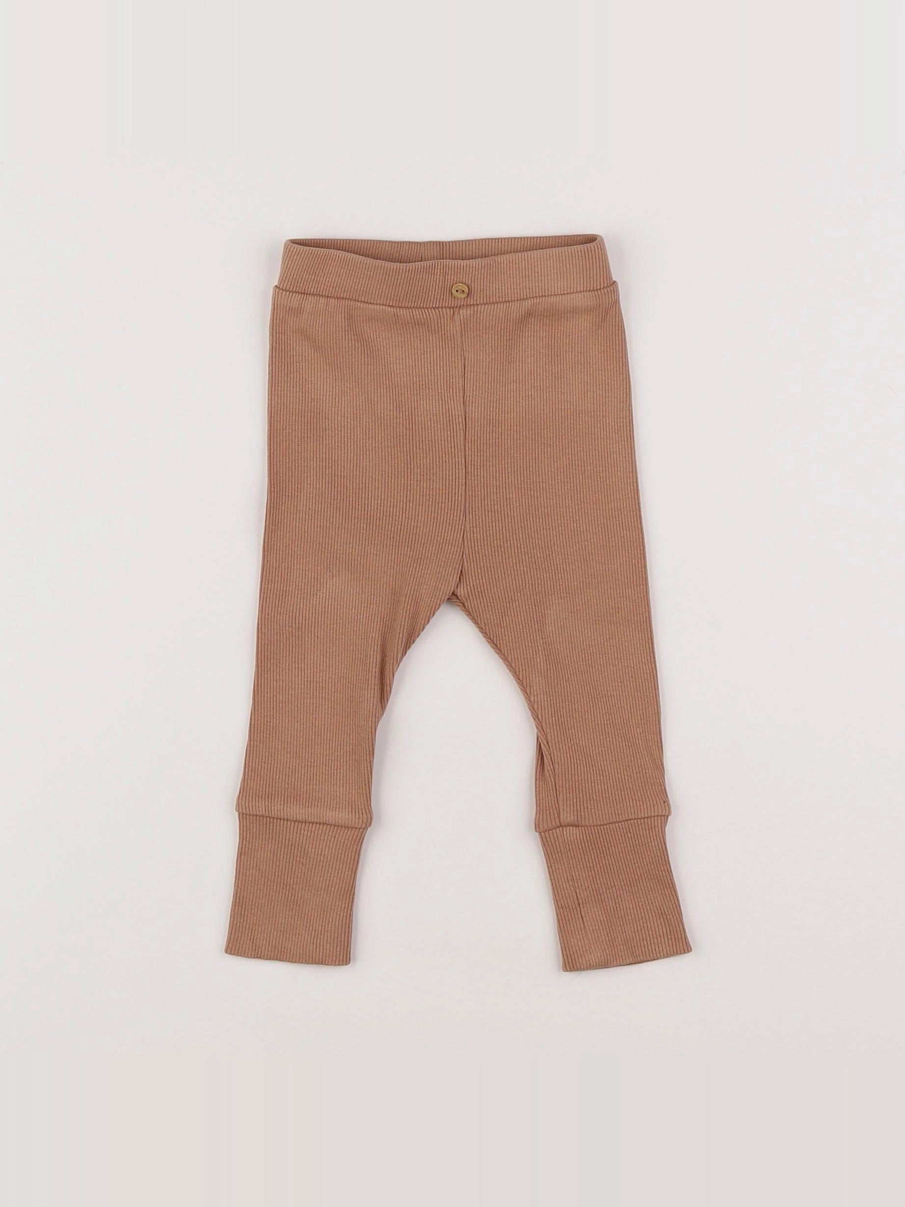 Vertbaudet - legging marron - 6 mois
