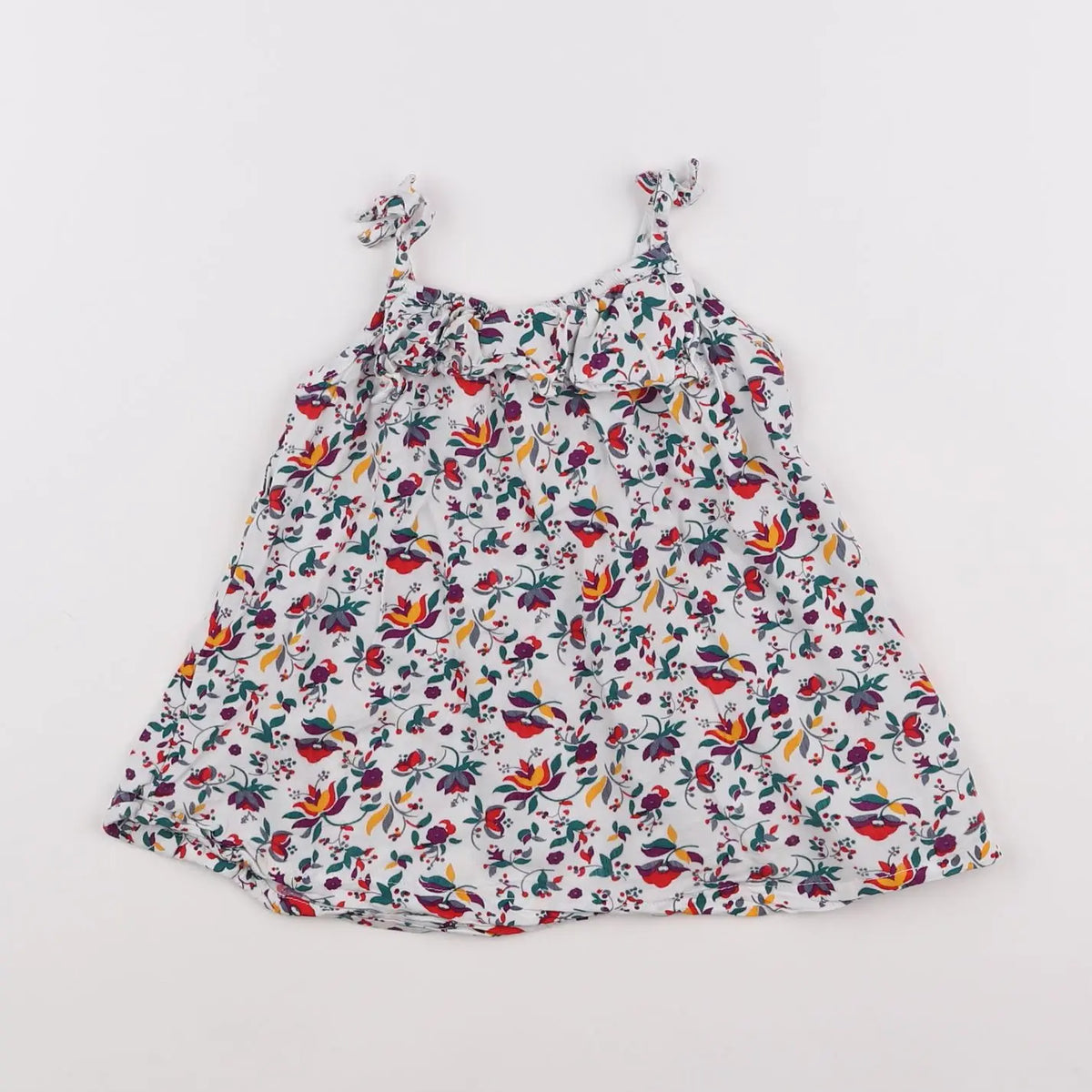 Vertbaudet - robe multicolore - 12 mois