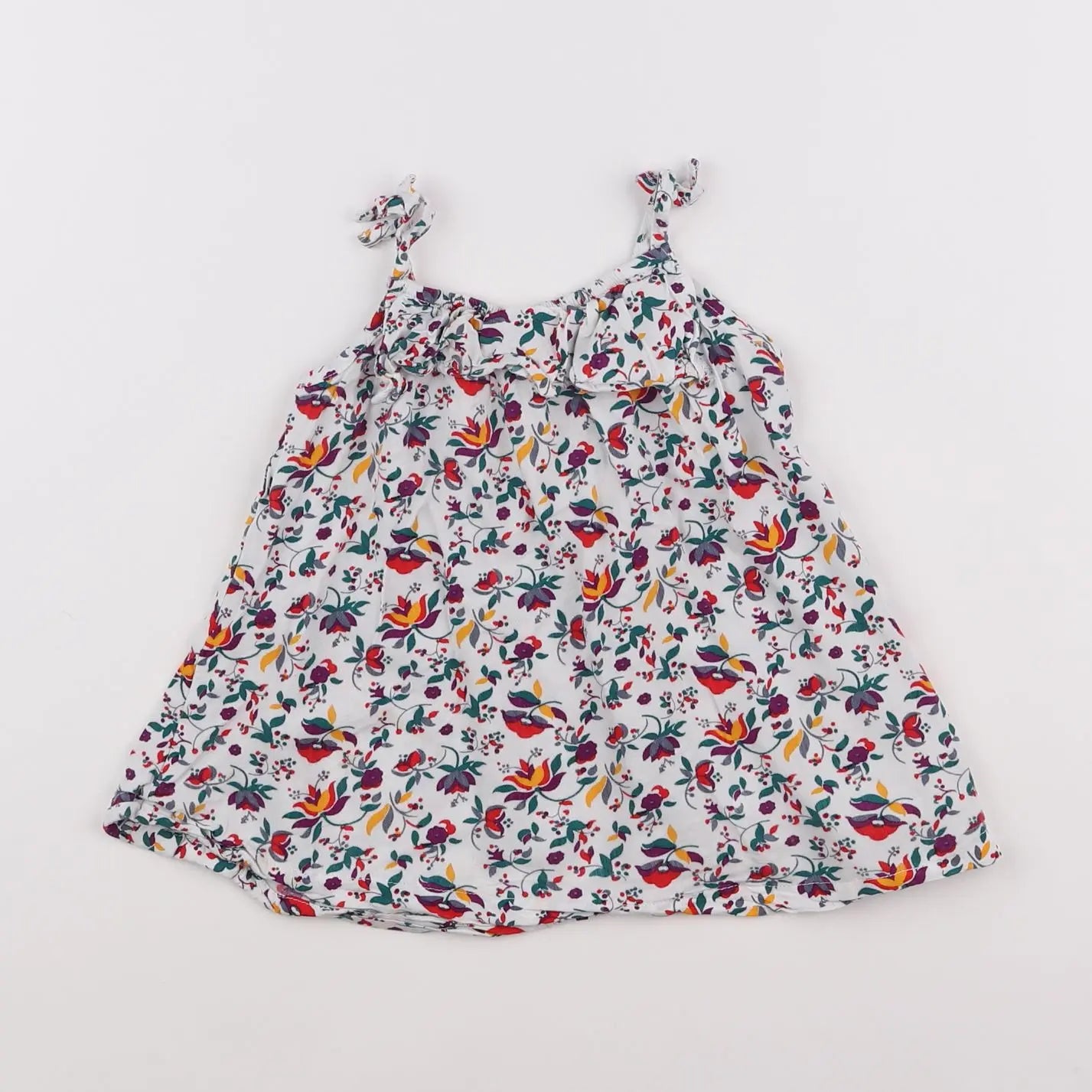 Vertbaudet - robe multicolore - 12 mois