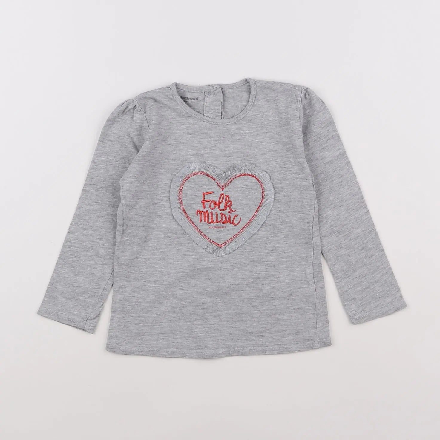 Vertbaudet - tee-shirt gris - 2 ans