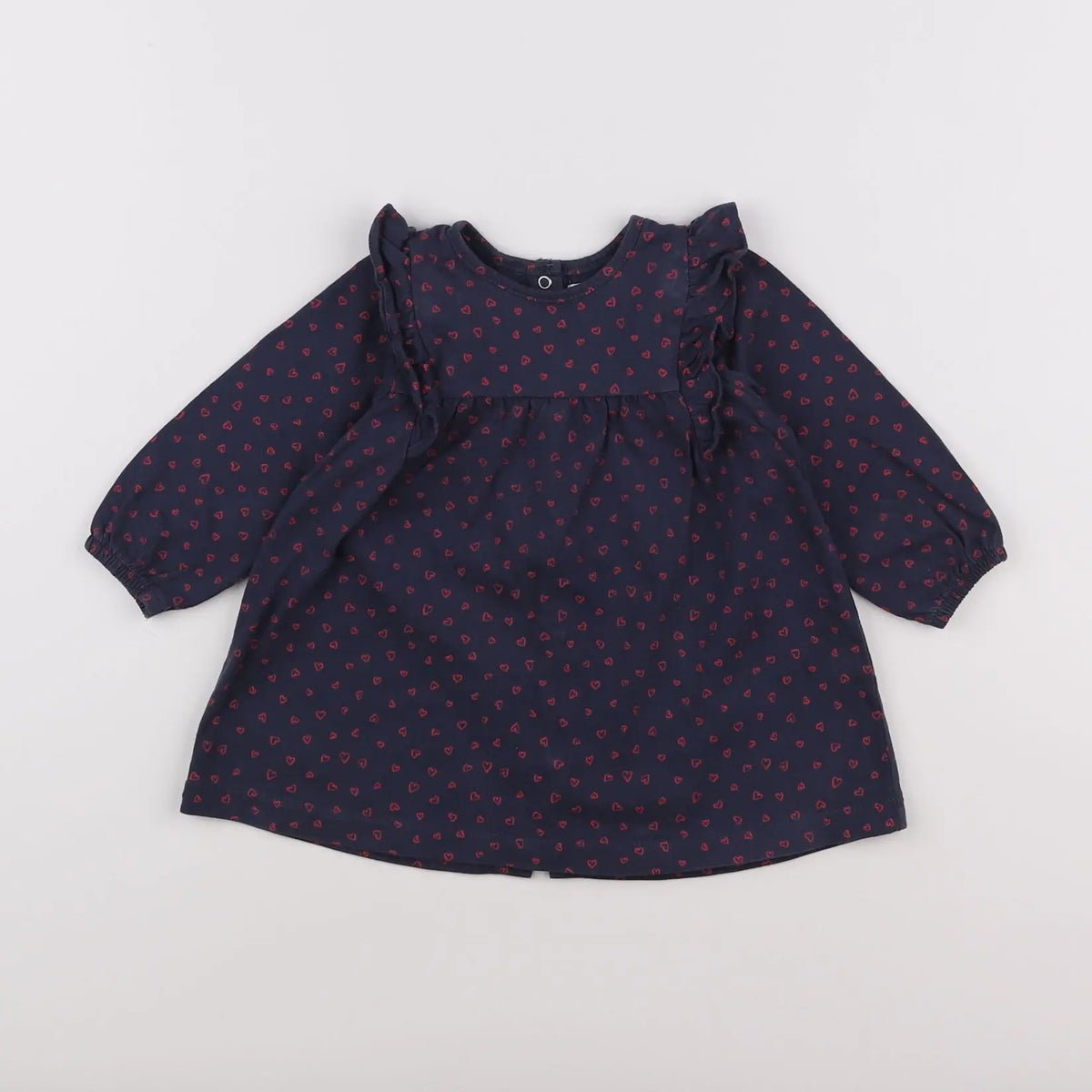 Vertbaudet - robe bleu - 12 mois