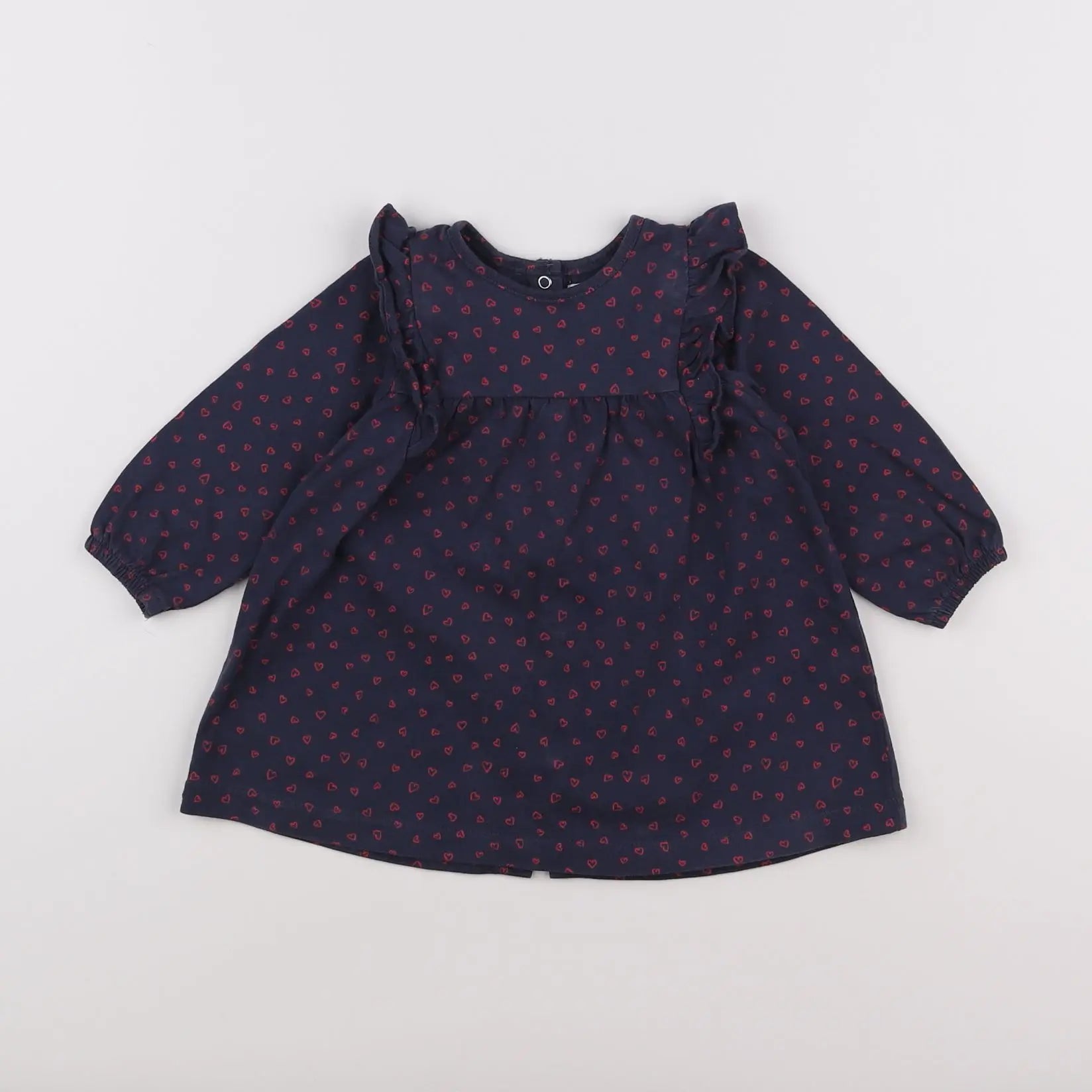 Vertbaudet - robe bleu - 12 mois