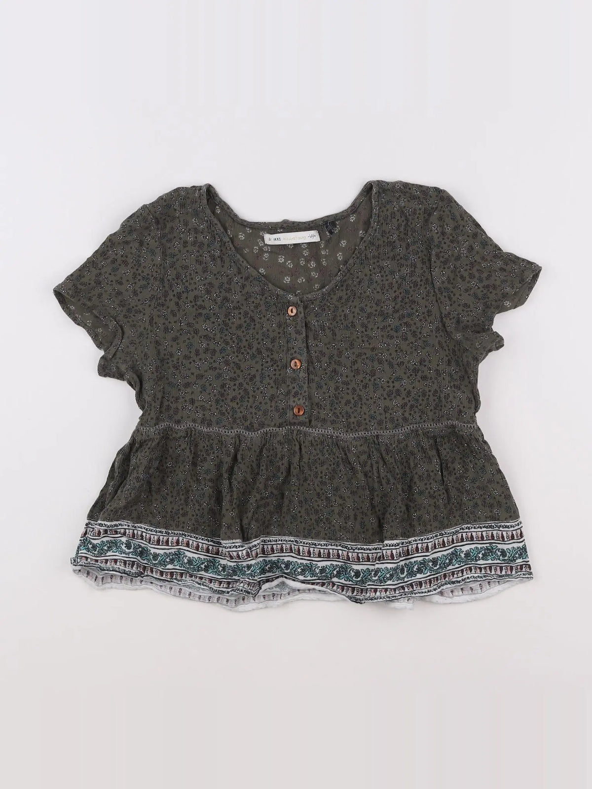 IKKS - blouse vert - 12 ans
