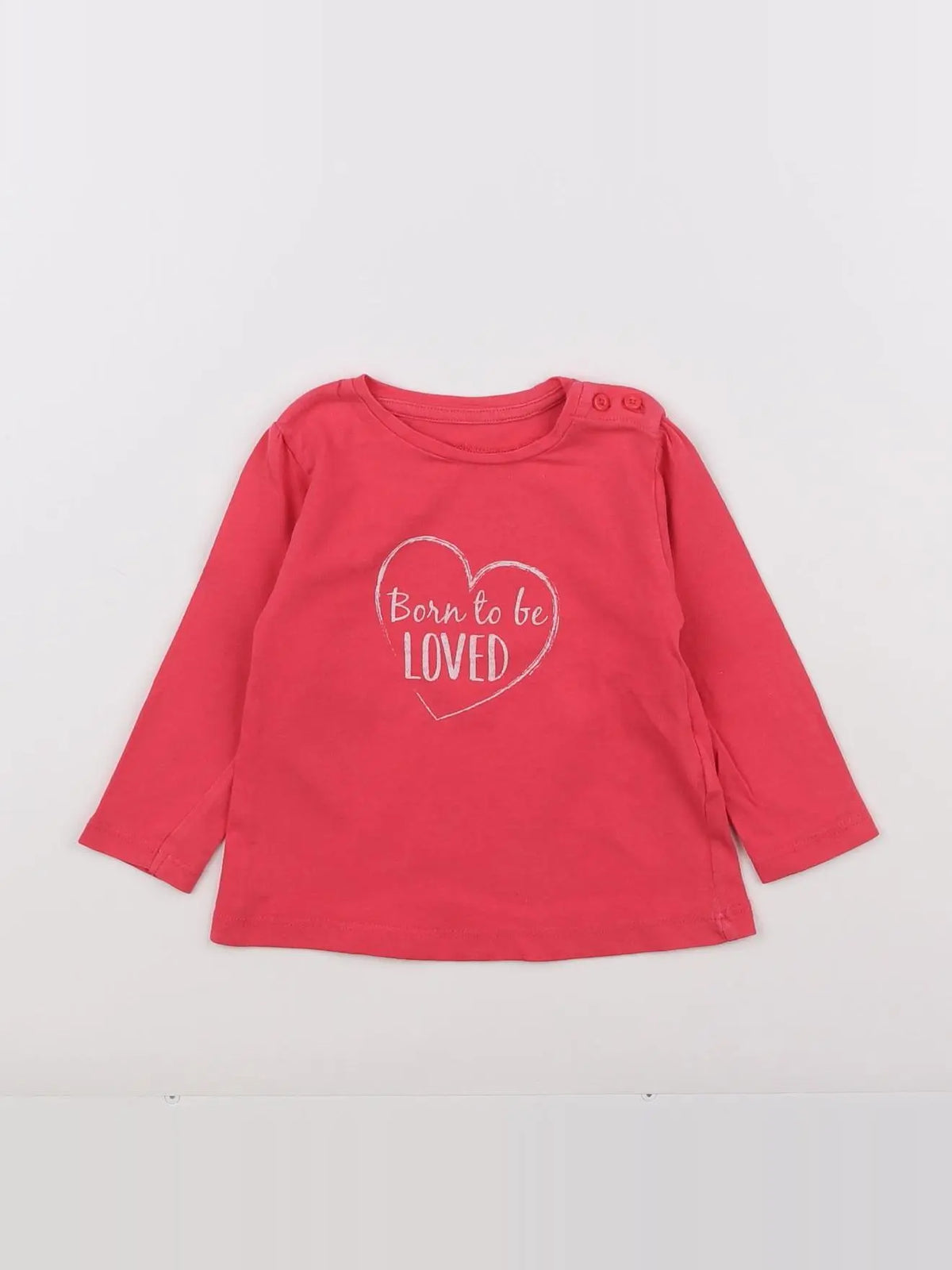Vertbaudet - tee-shirt rose - 9 mois