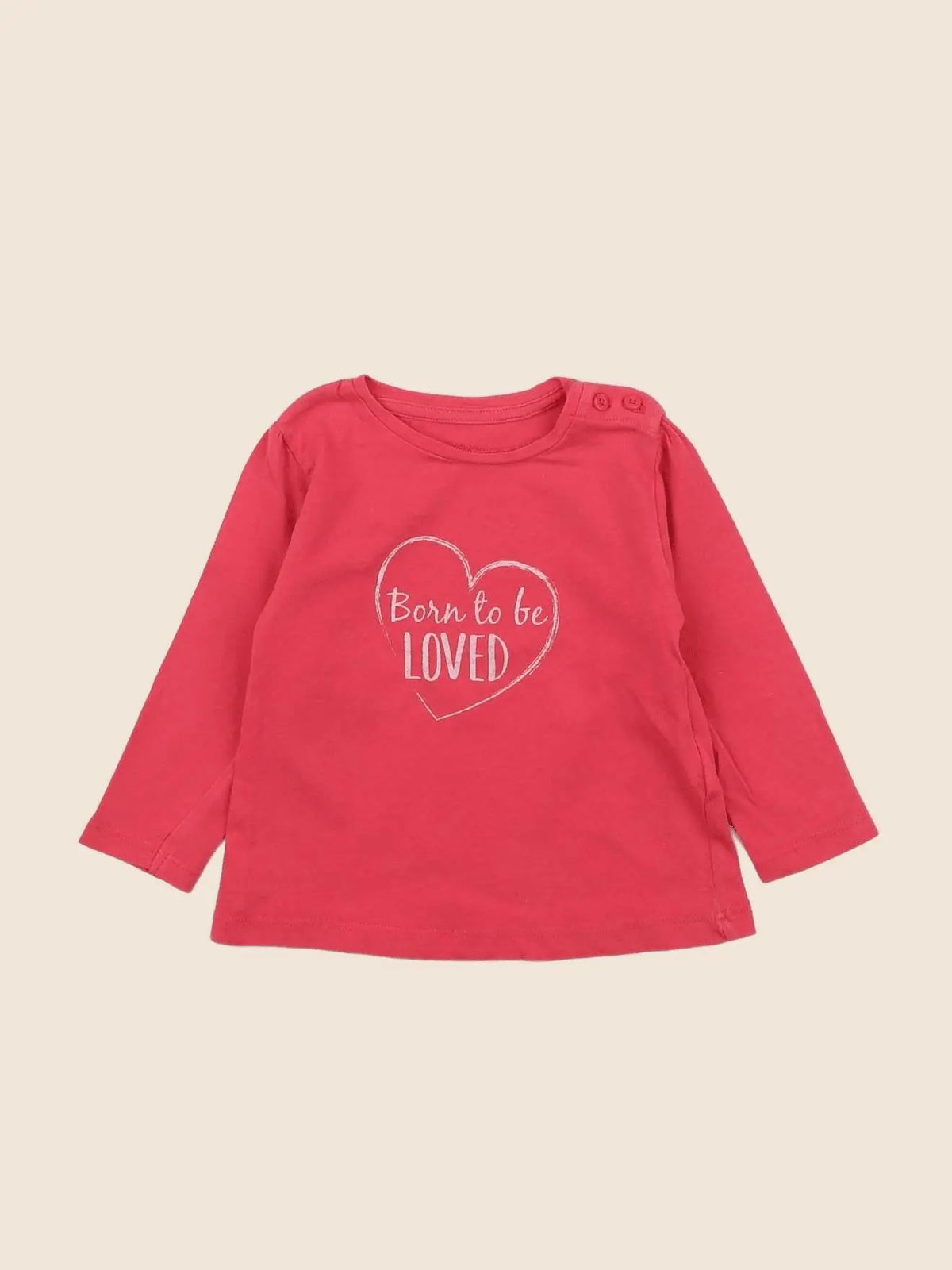 Vertbaudet - tee-shirt rose - 9 mois