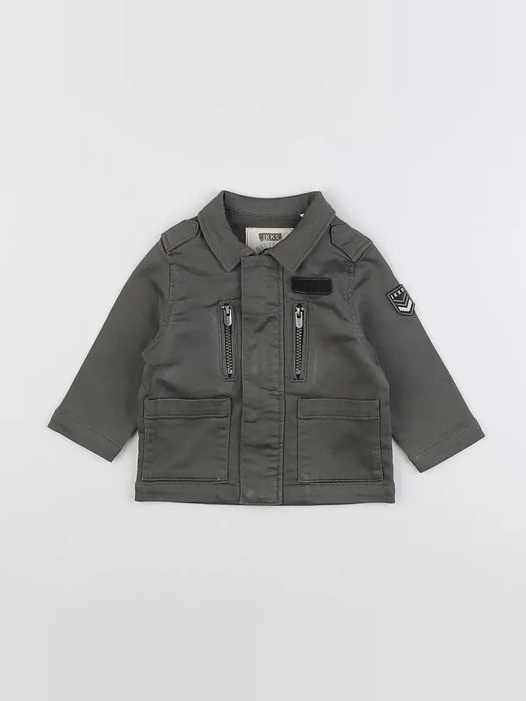 Veste imprimé au dos vert