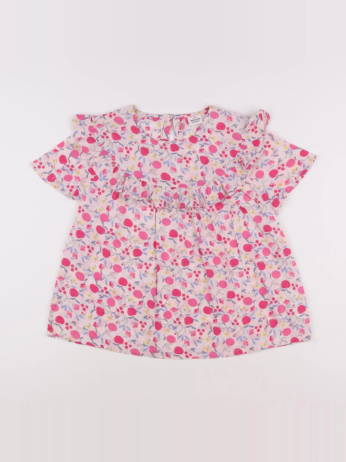 Tape à l'oeil - blouse blanc, rose - 12 ans
