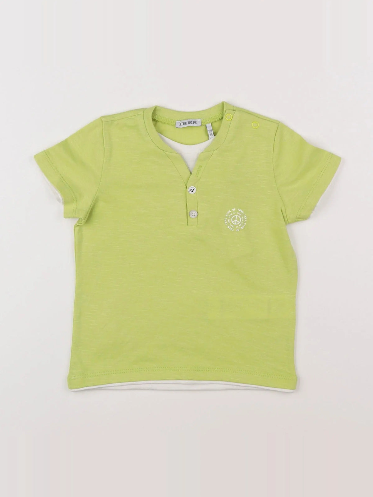 Tee-shirt imprimé au dos vert