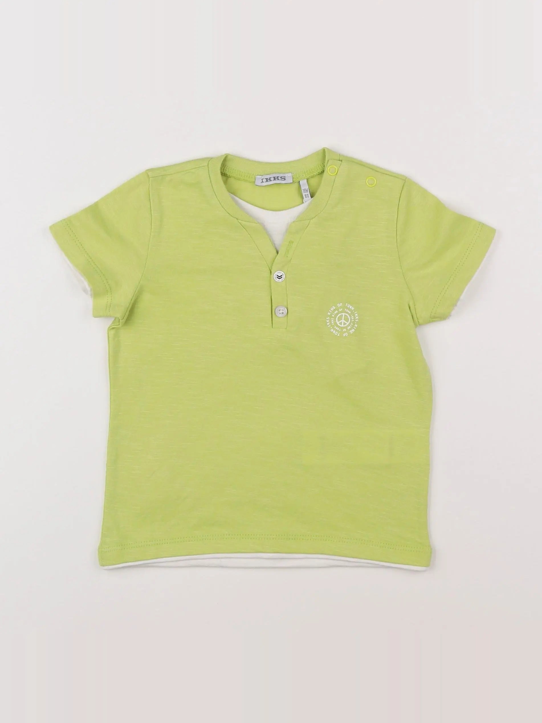 Tee-shirt imprimé au dos vert