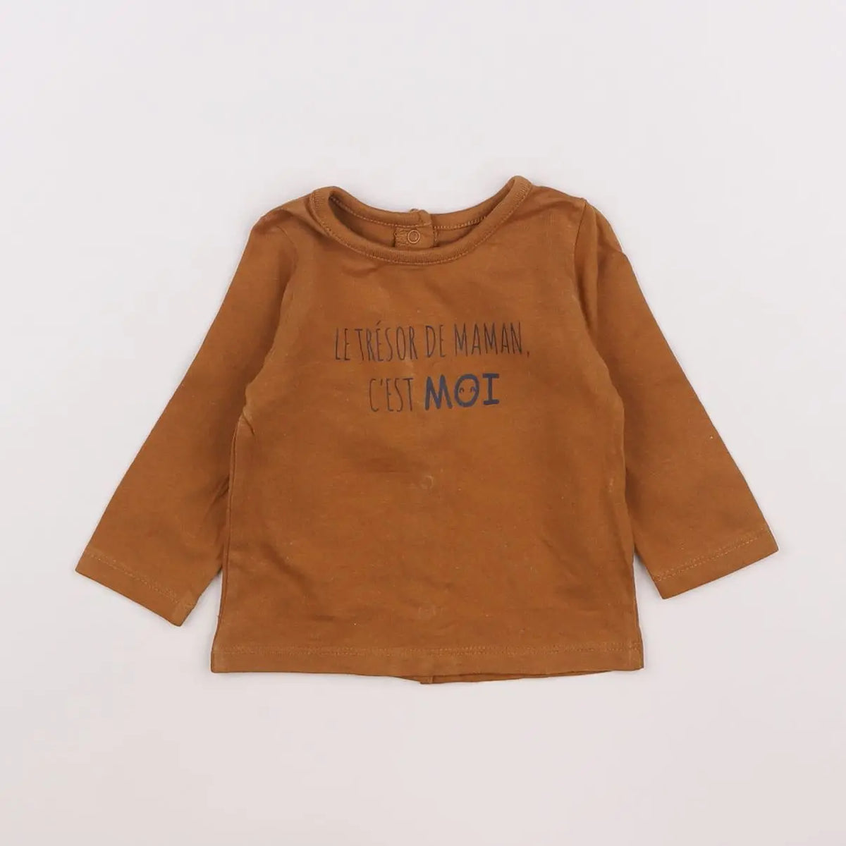 Vertbaudet - tee-shirt marron - 3 mois