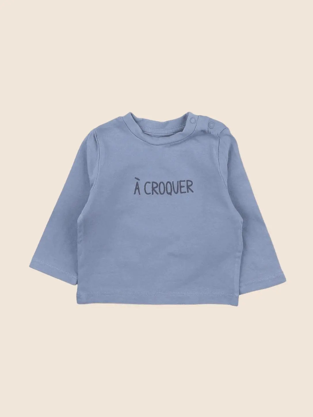 Vertbaudet - tee-shirt bleu - 3 mois