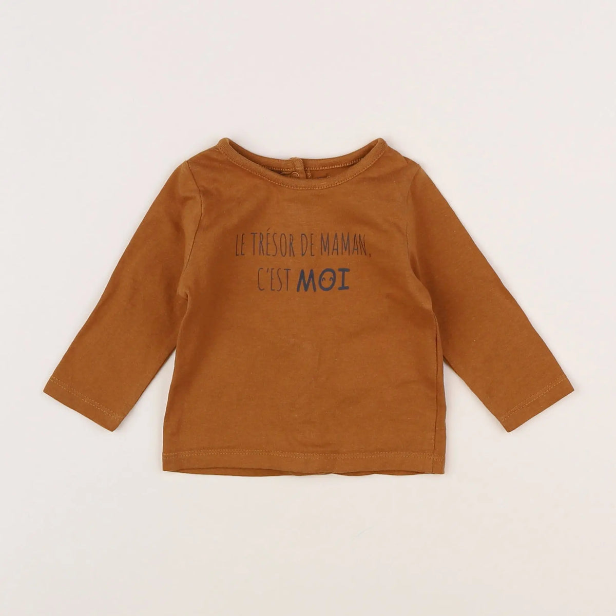 Vertbaudet - tee-shirt marron - 3 mois