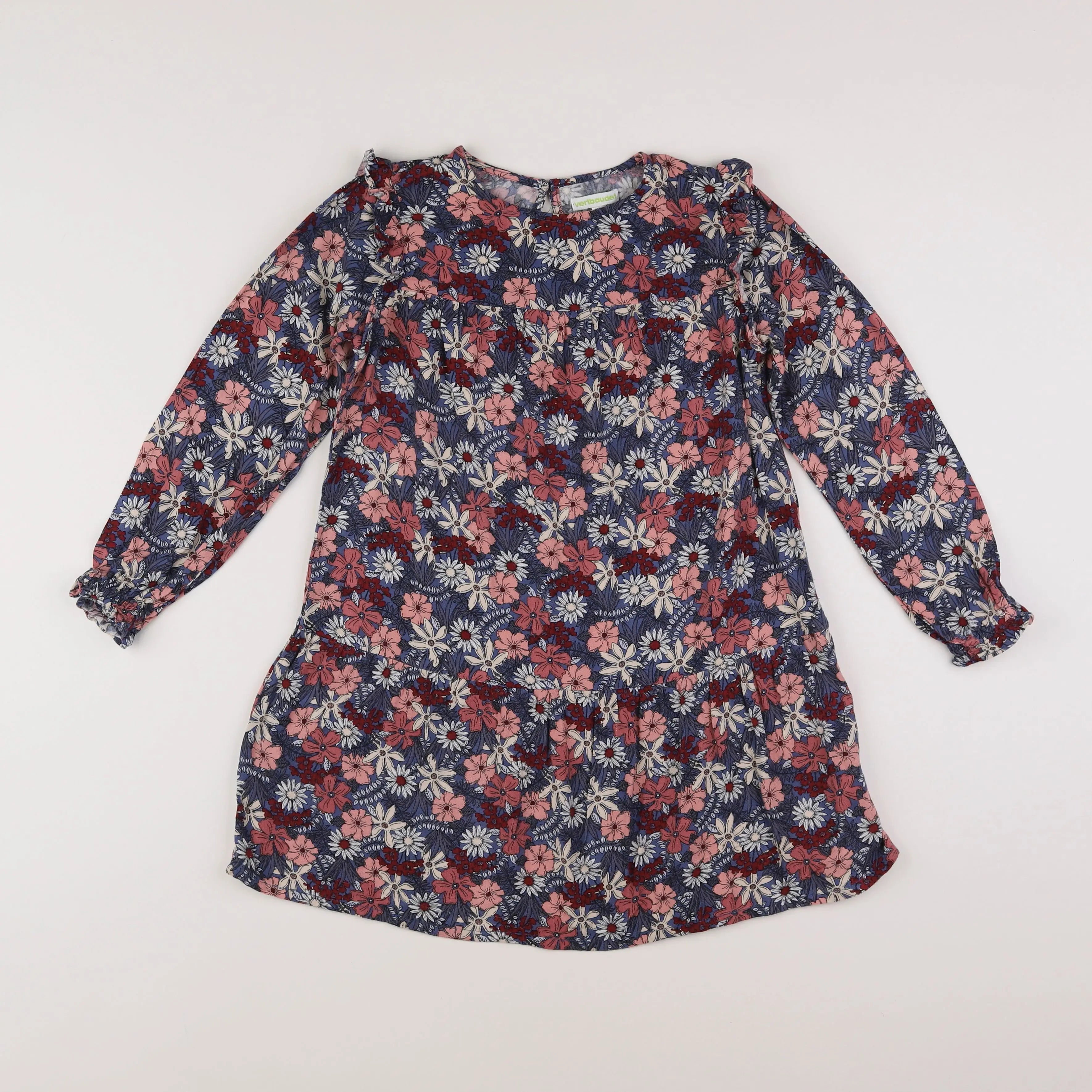 Vertbaudet - robe multicolore - 8 ans