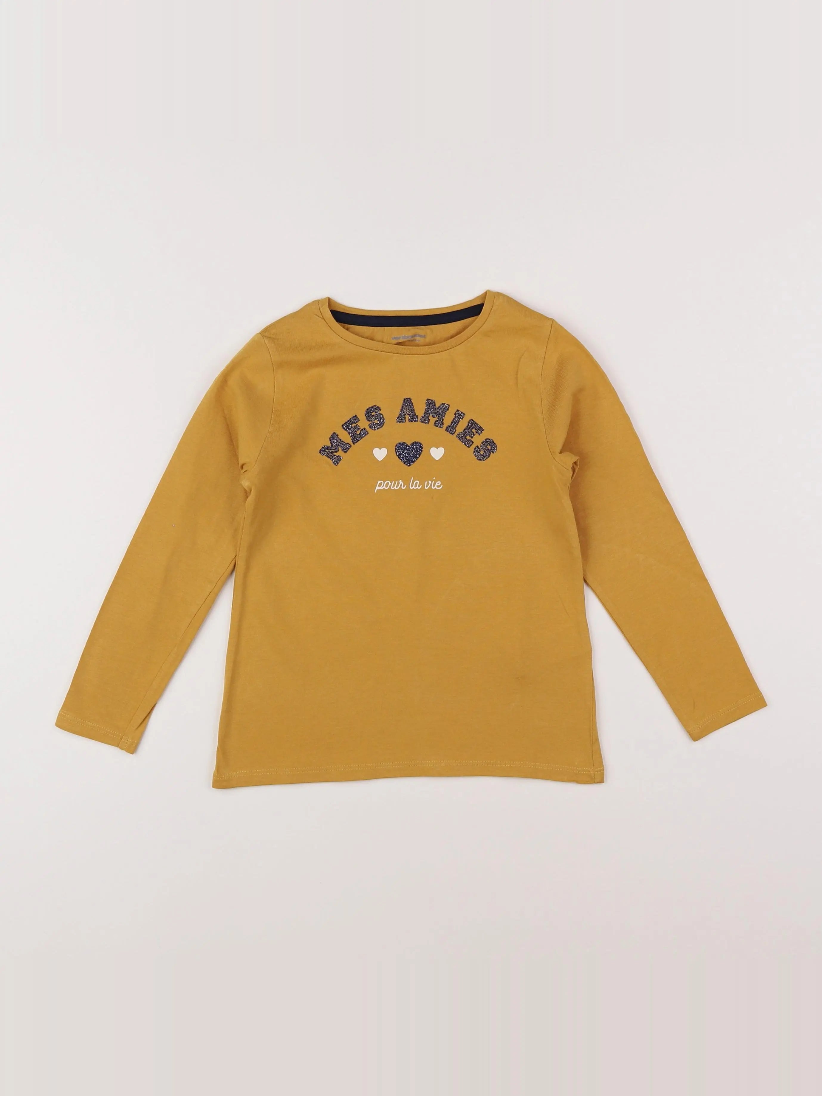Vertbaudet - tee-shirt jaune - 5 ans