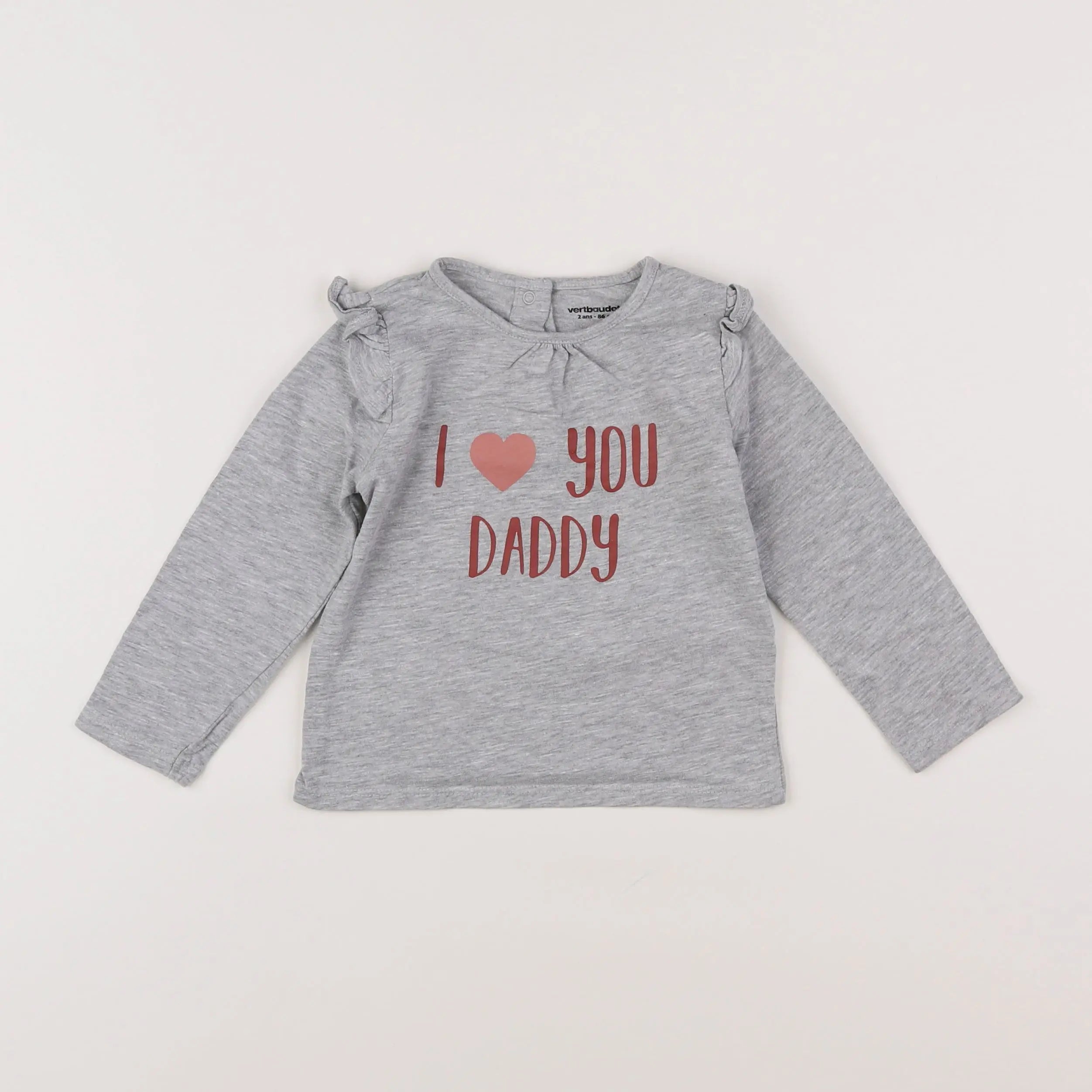 Vertbaudet - tee-shirt gris - 3 mois
