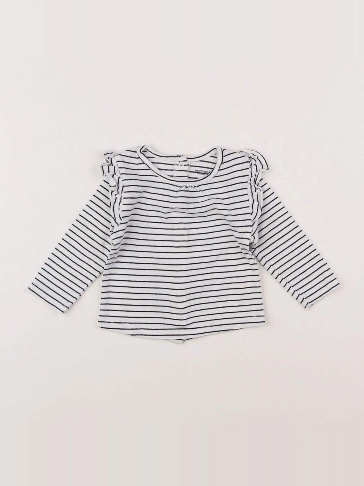 Vertbaudet - tee-shirt blanc - 6 mois
