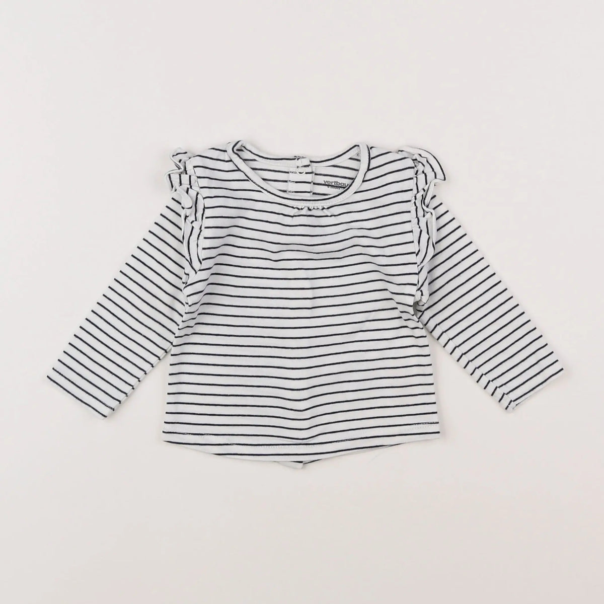 Vertbaudet - tee-shirt blanc - 6 mois
