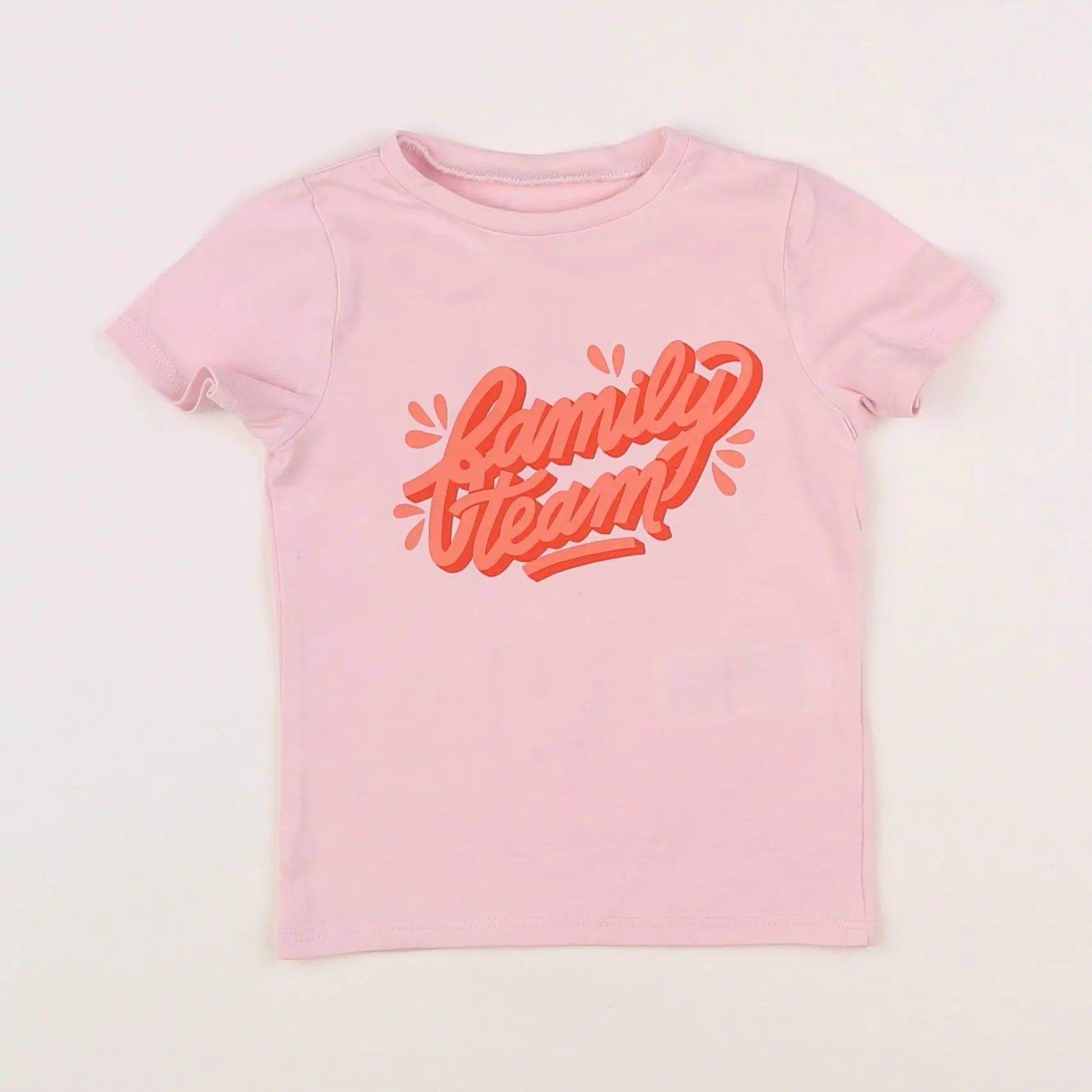 Vertbaudet - tee-shirt rose - 6 mois