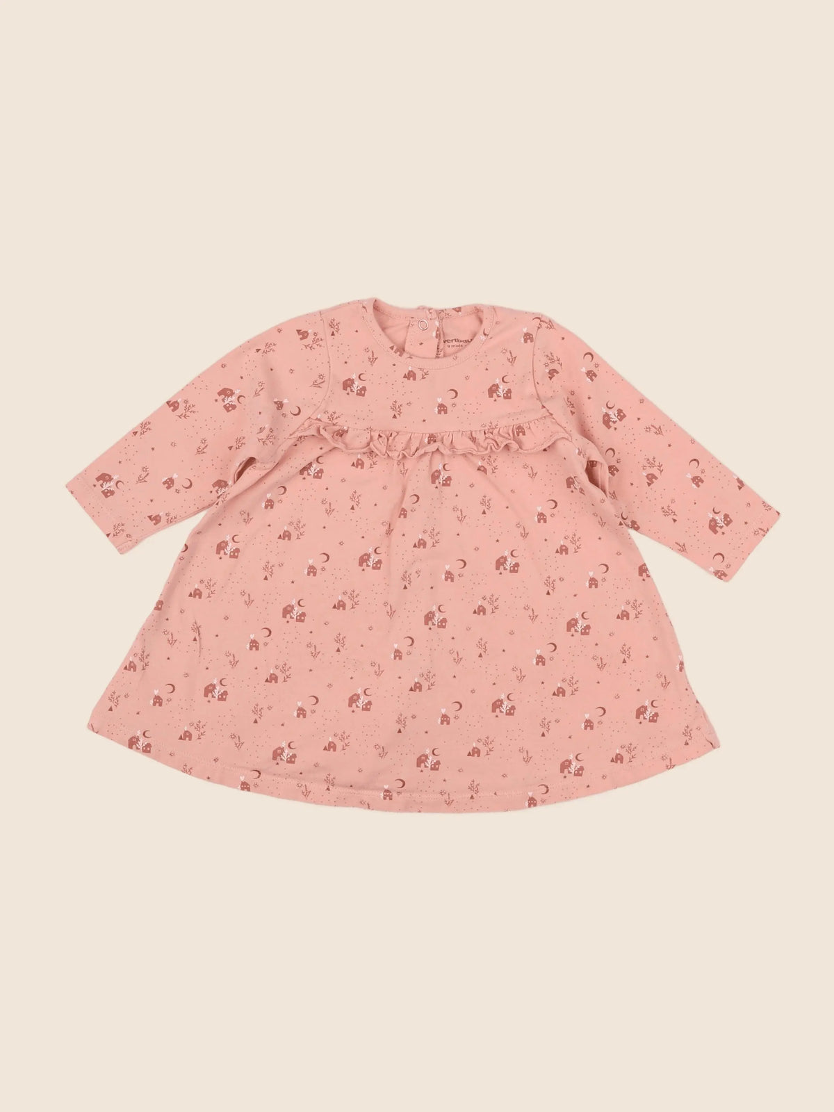 Vertbaudet - robe rose - 9 mois