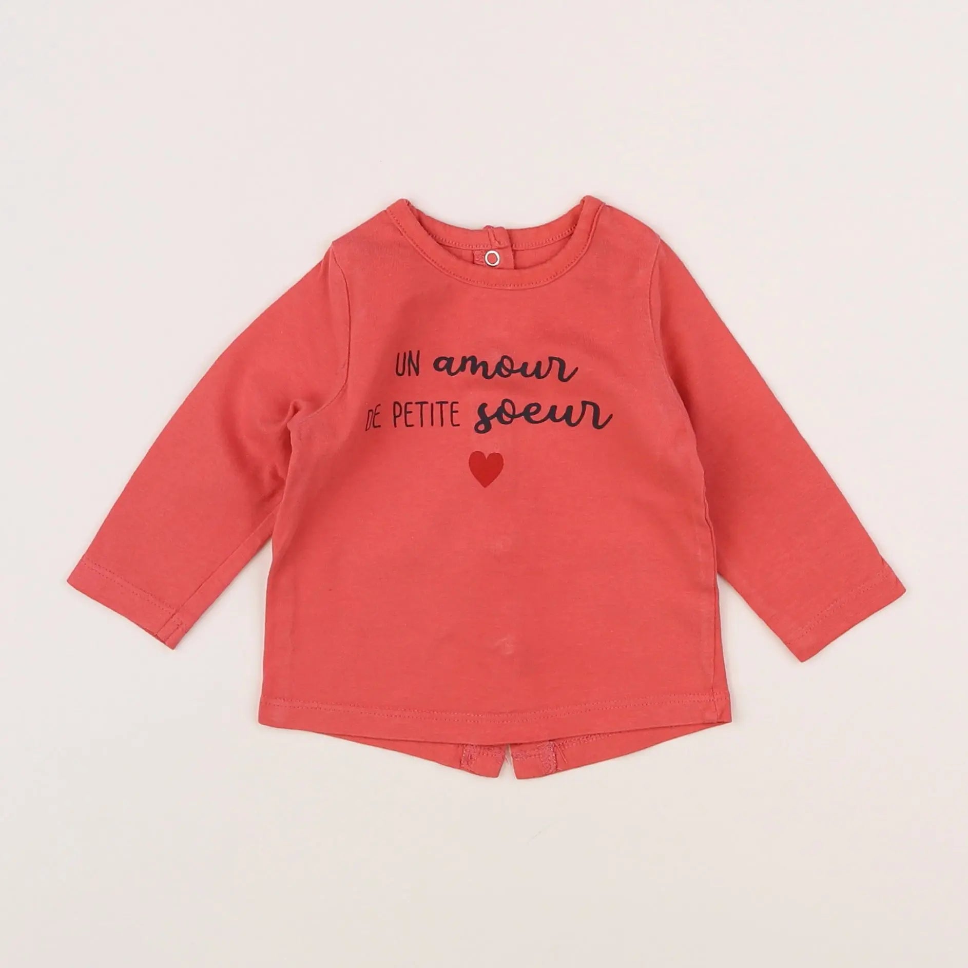 Vertbaudet - tee-shirt rose - 3 mois