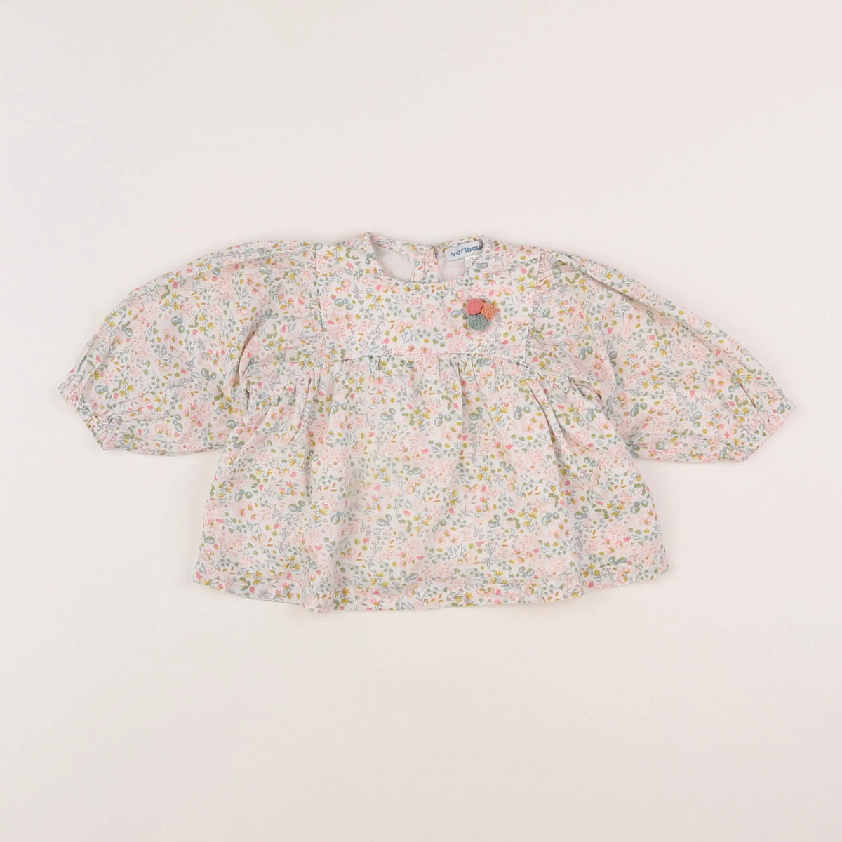 Vertbaudet - blouse blanc - 9 mois