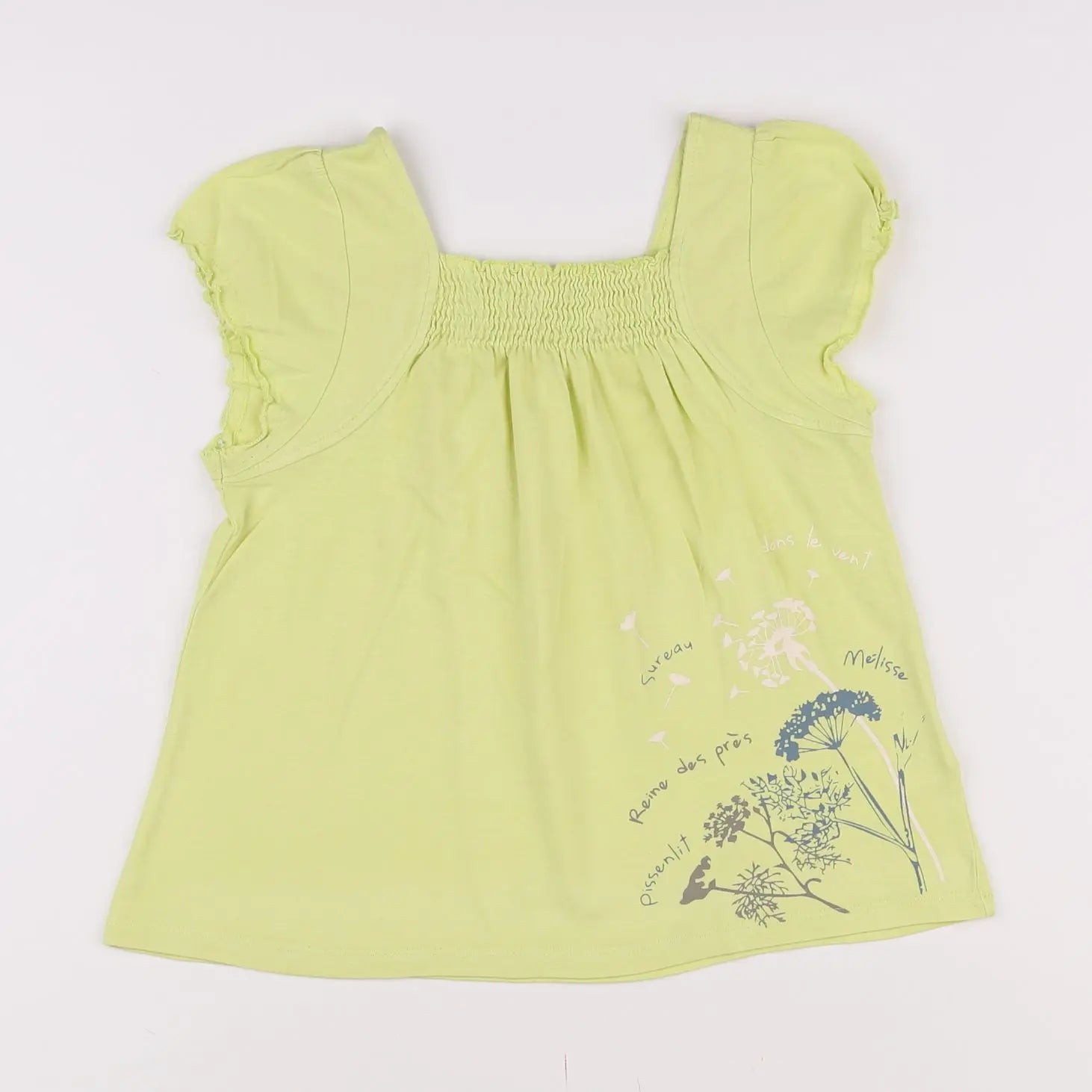 Vertbaudet - tee-shirt vert - 8 ans