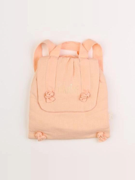 Petit Picotin - "JEANINE" sac à dos souple rose