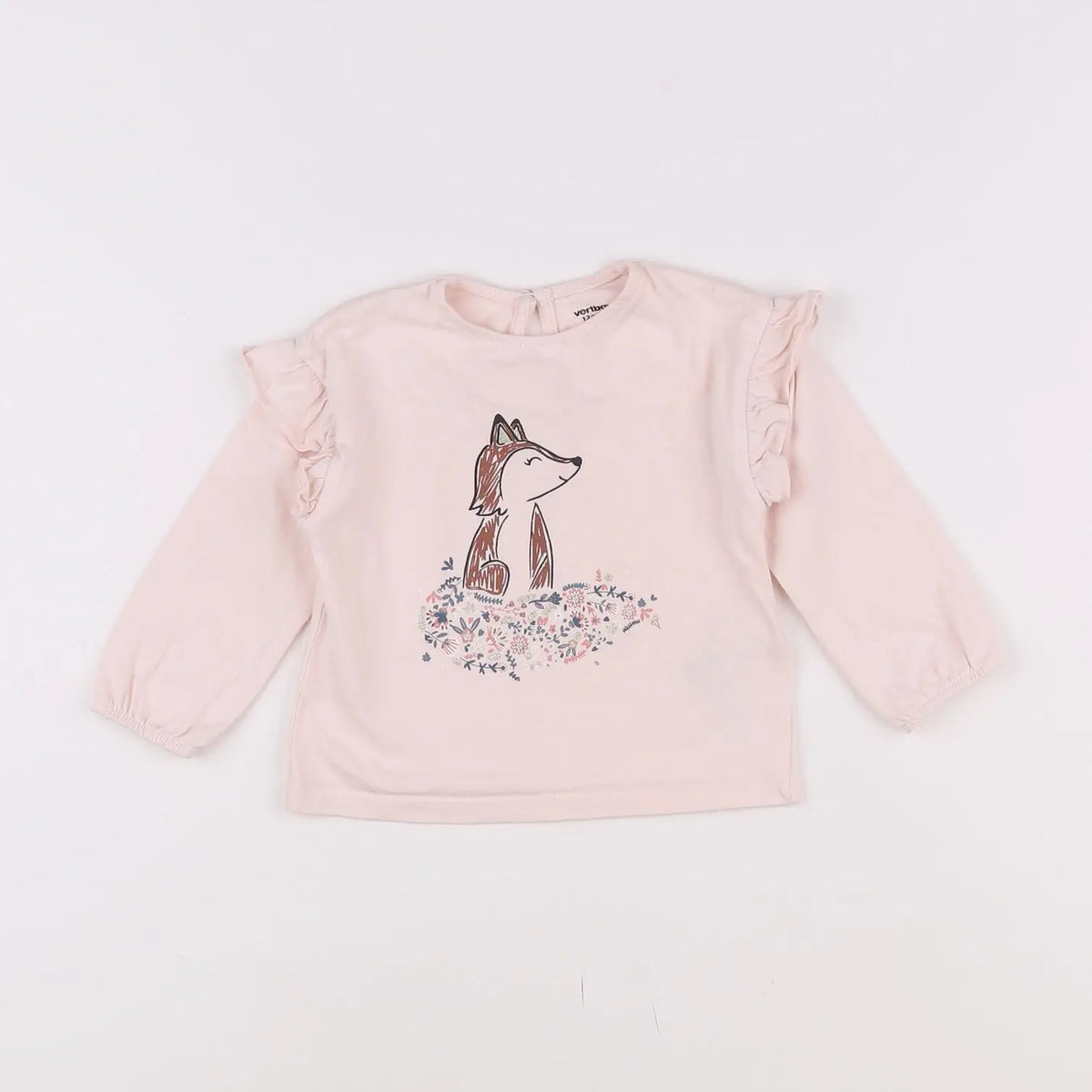 Vertbaudet - tee-shirt rose - 12 mois