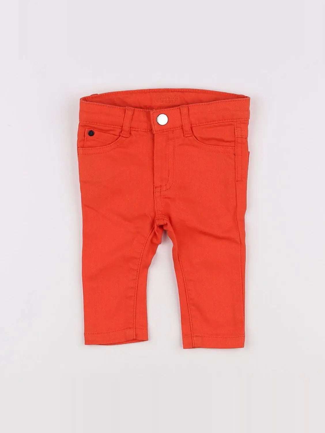 Jacadi - jean orange - 6 mois