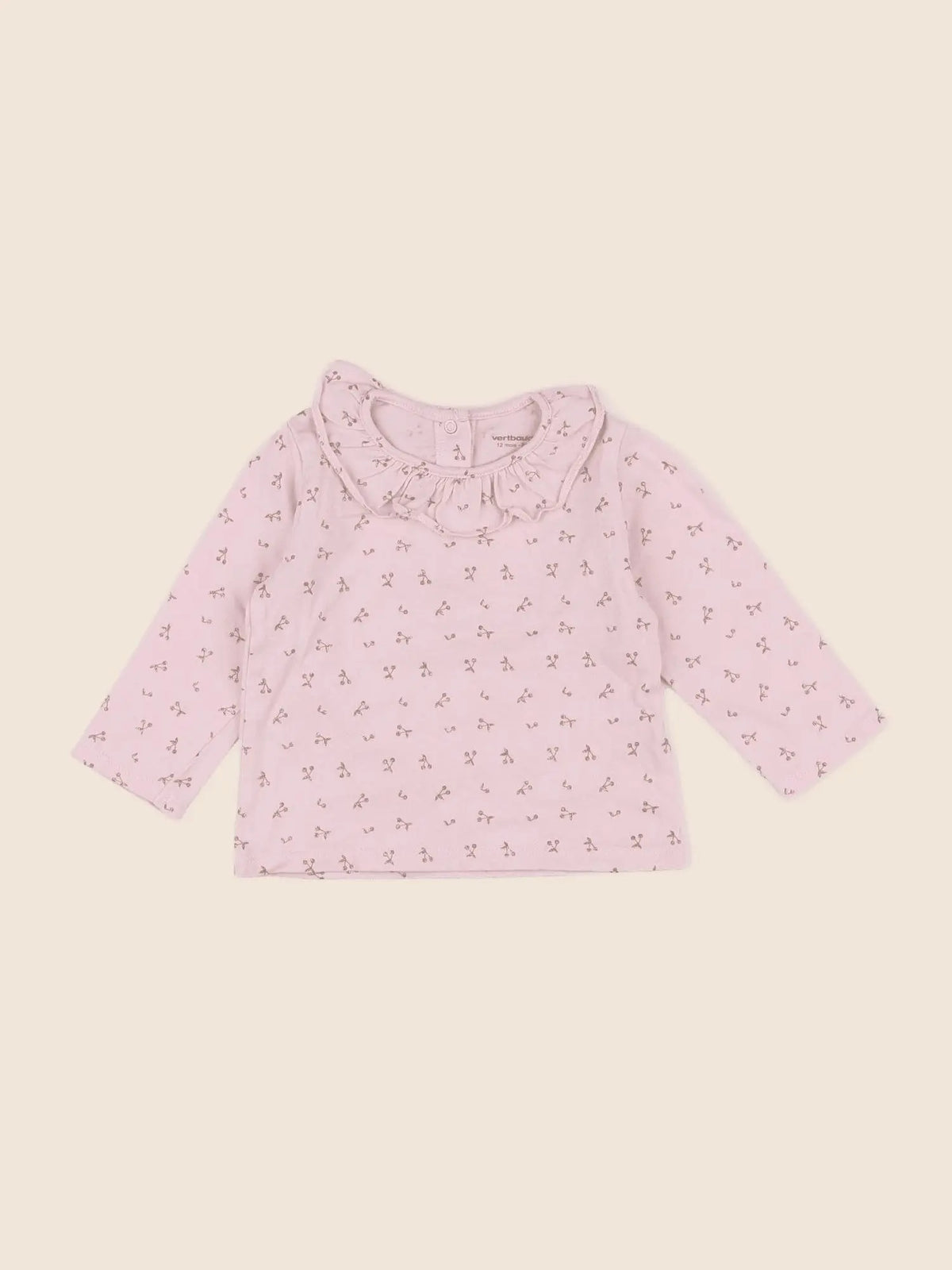 Vertbaudet - tee-shirt rose - 12 mois