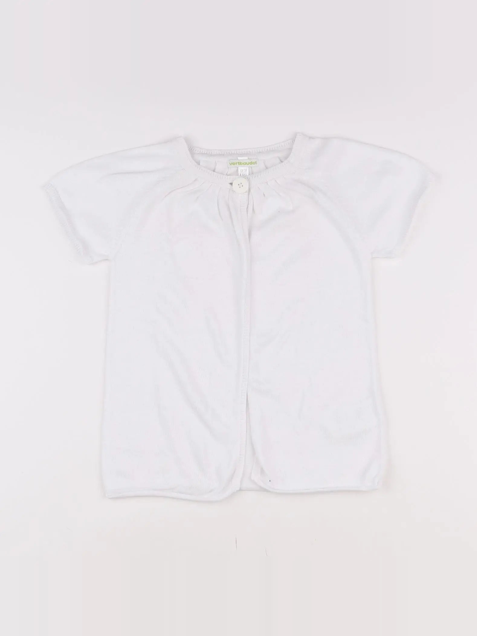 Vertbaudet - gilet blanc - 8 ans