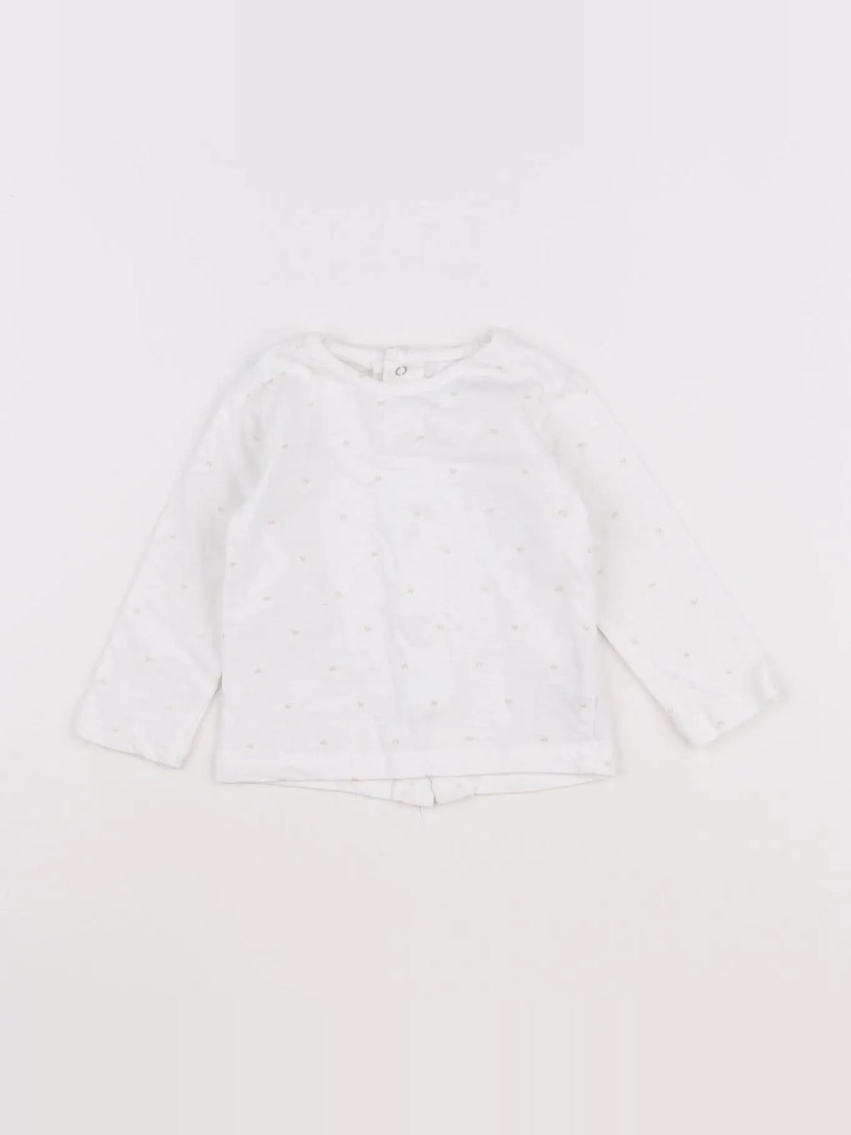 Vertbaudet - tee-shirt blanc - 9 mois