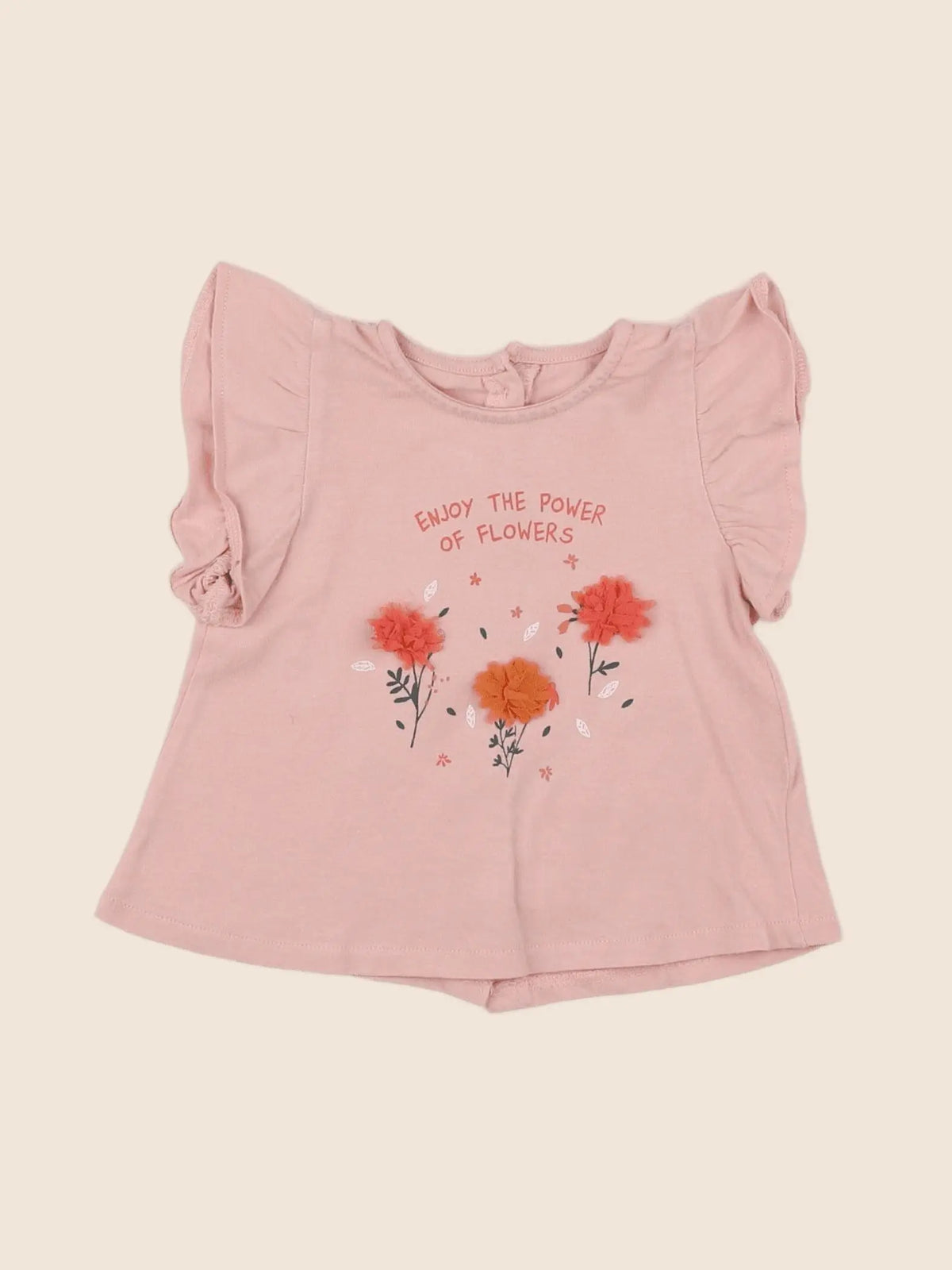 Vertbaudet - tee-shirt rose - 3 mois