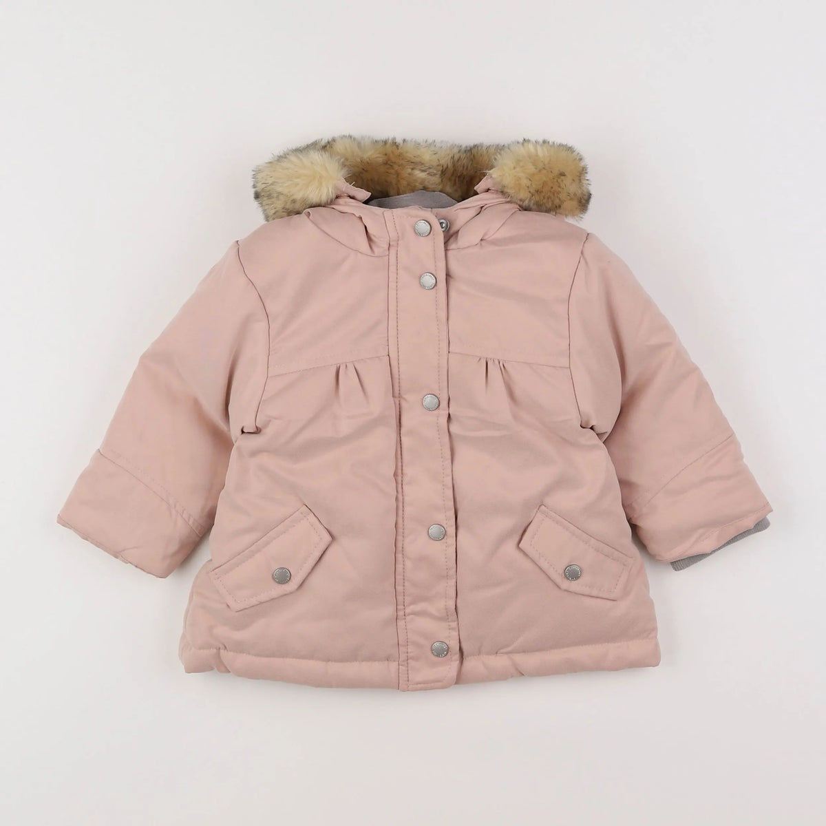 Vertbaudet - parka rose - 12 mois