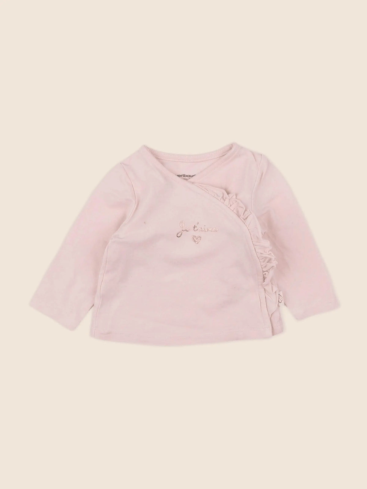 Vertbaudet - tee-shirt rose - 9 mois