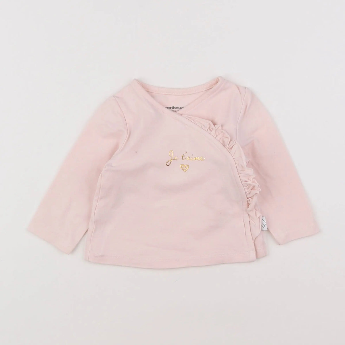 Vertbaudet - tee-shirt rose - 9 mois