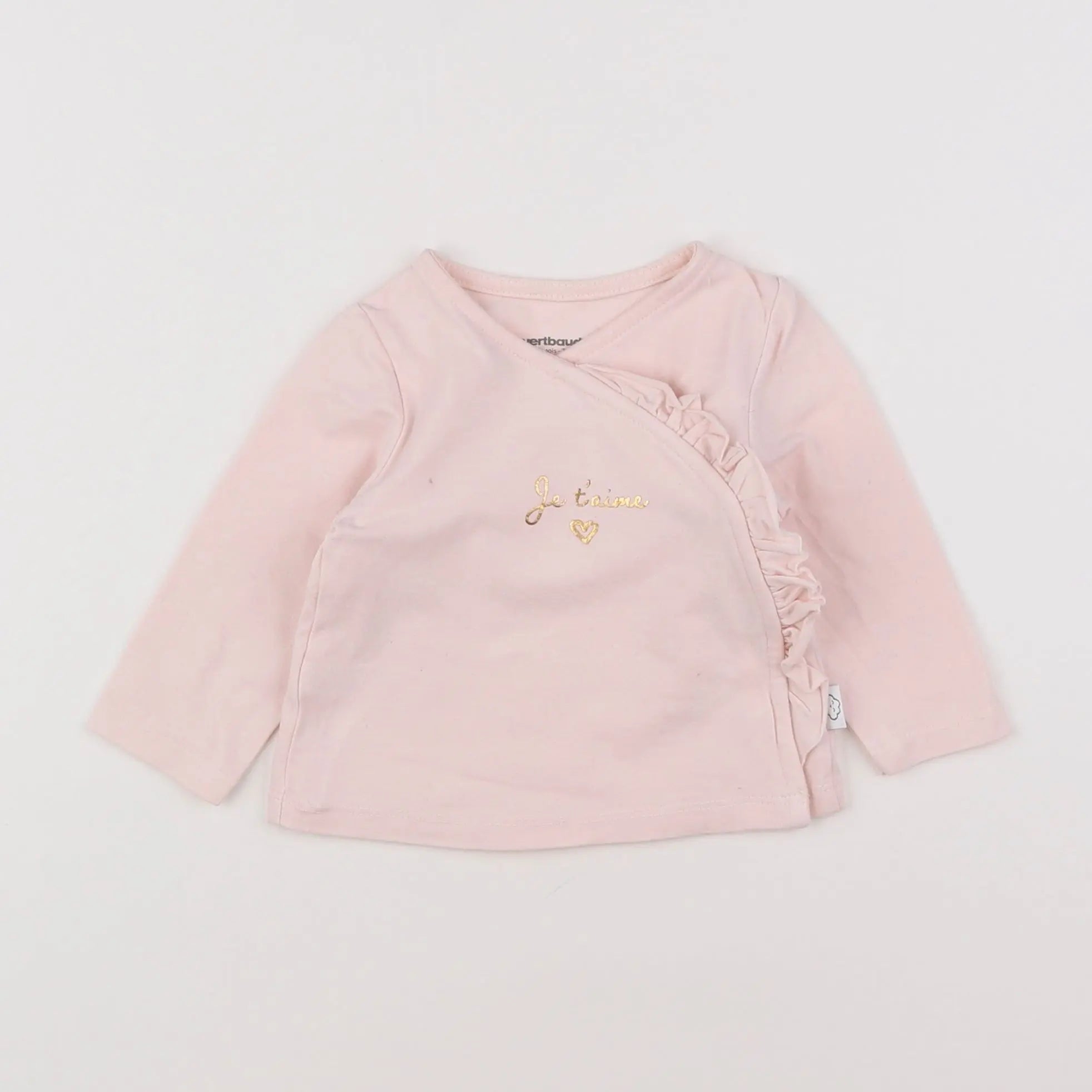 Vertbaudet - tee-shirt rose - 9 mois
