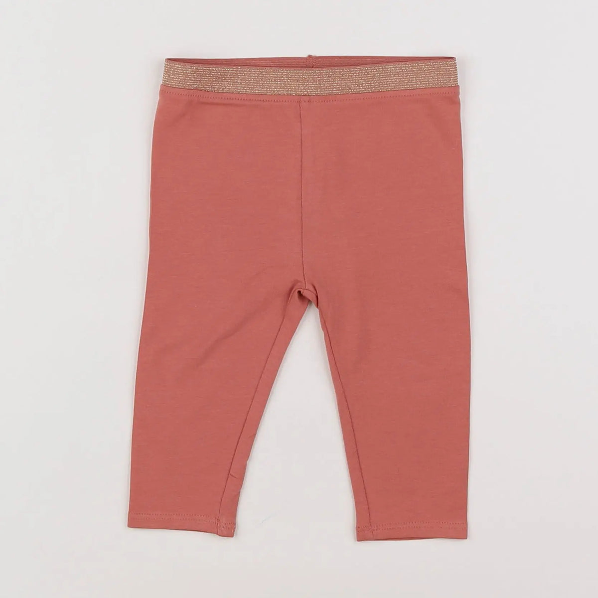 Vertbaudet - legging or, rose - 9 mois