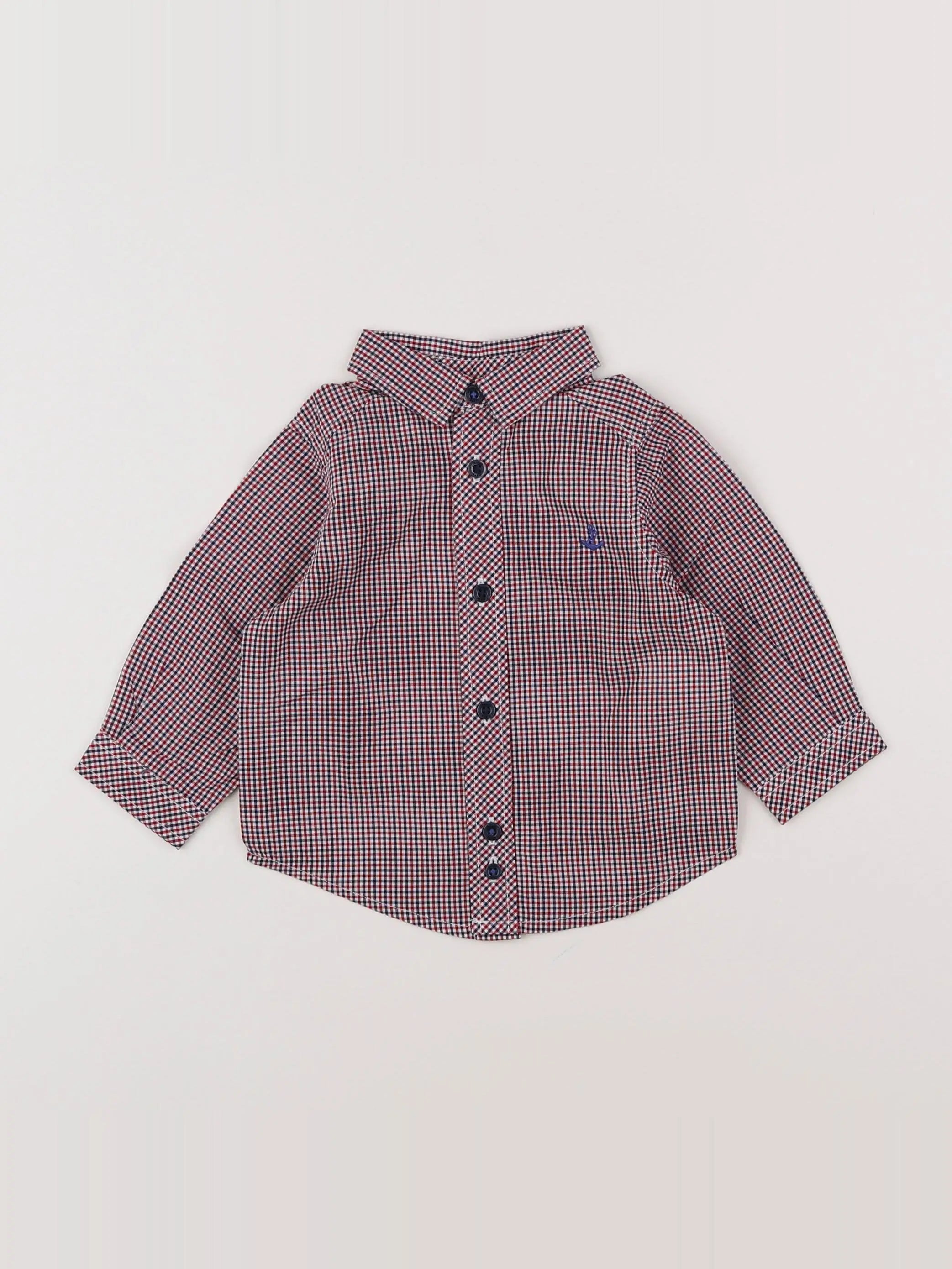 Jacadi - chemise rouge - 6 mois