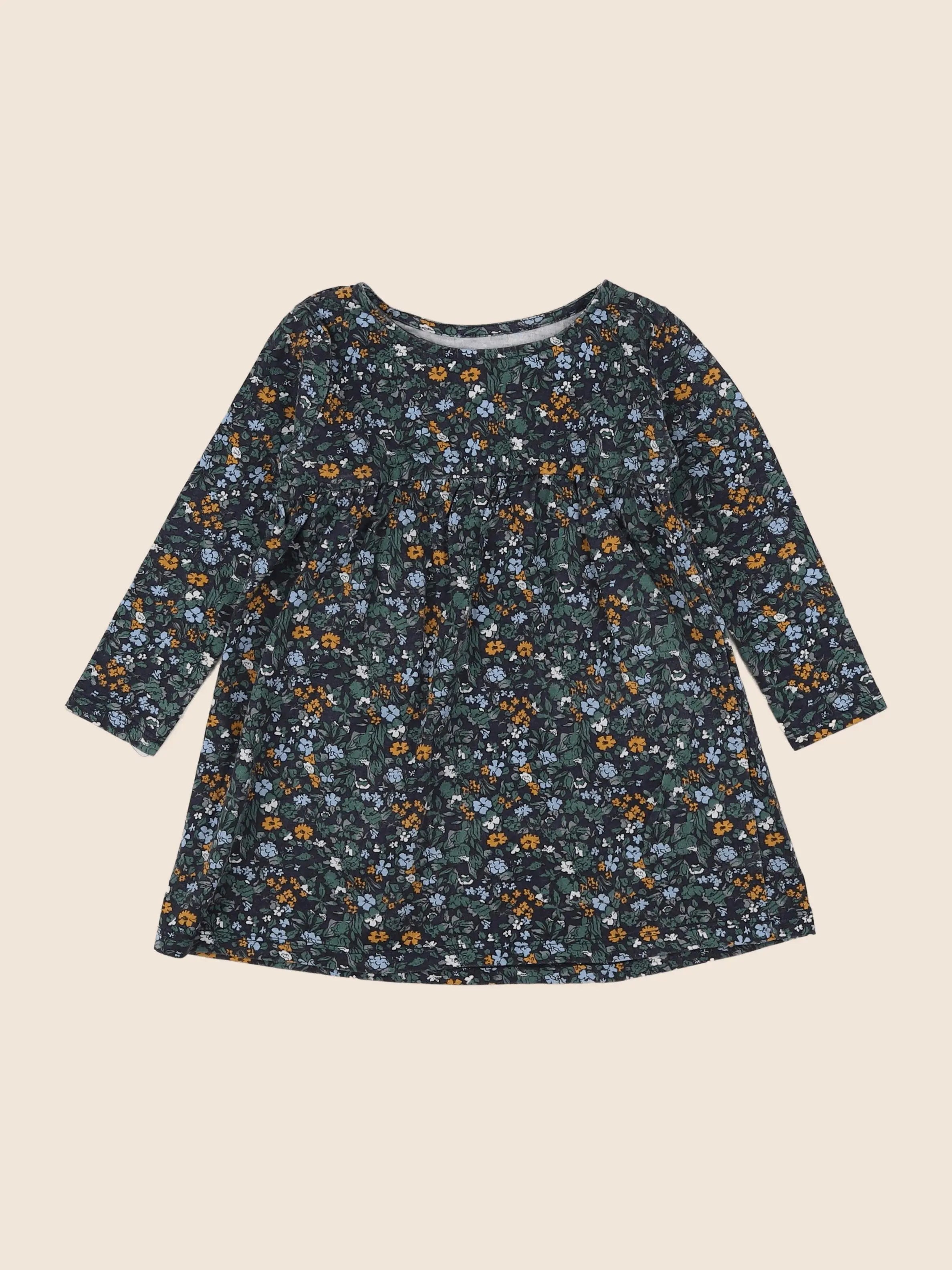 Vertbaudet - robe vert - 2 ans