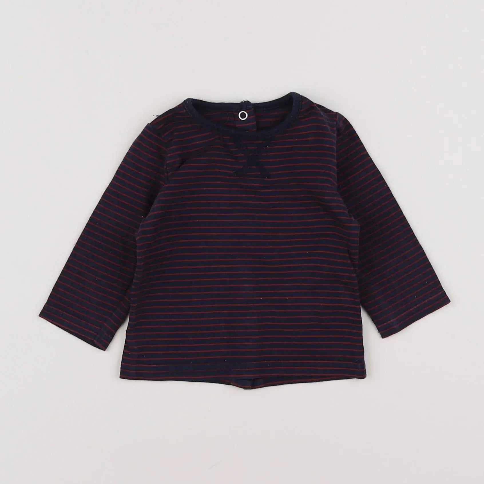 Vertbaudet - tee-shirt bleu, rouge - 3 mois