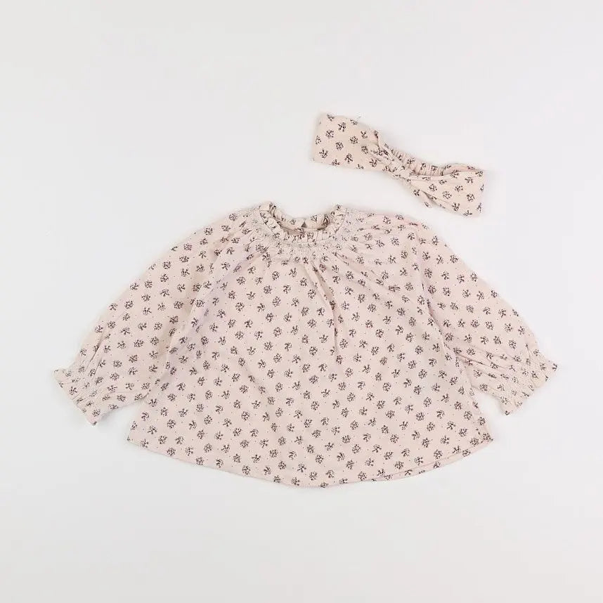 Vertbaudet - tee-shirt beige - 12 mois
